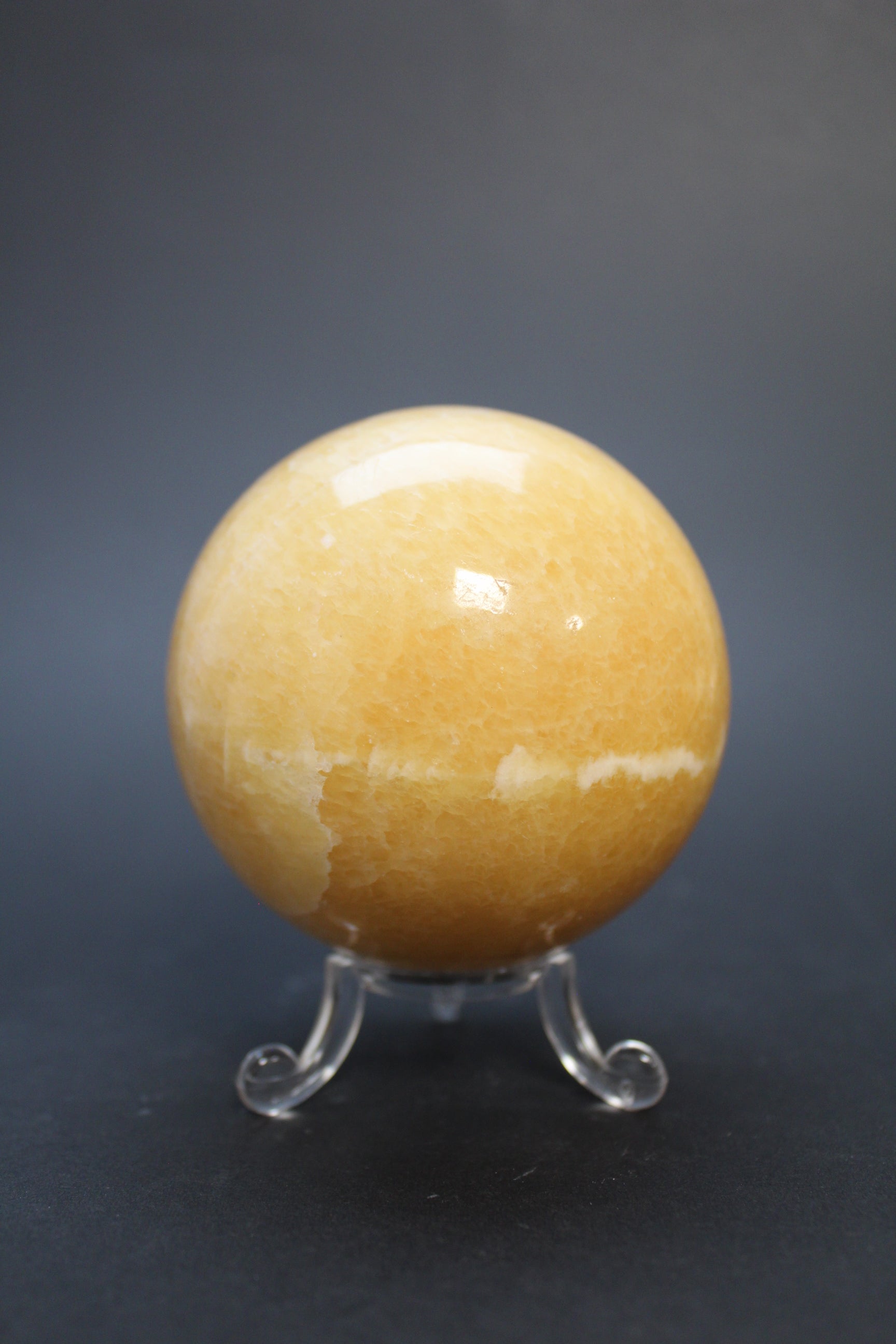 Orange Calcit Kugle - Nr. 6