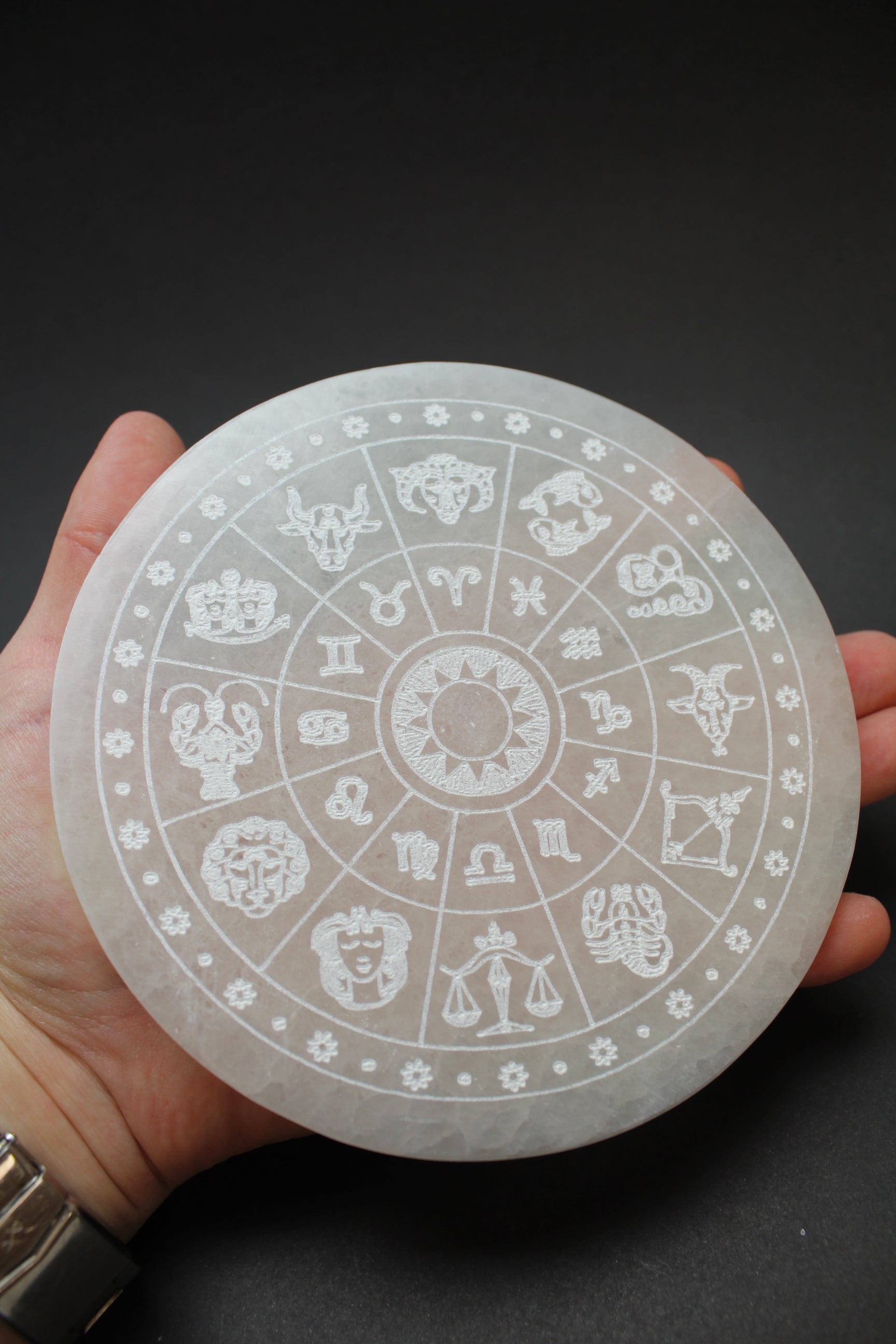 Selenit Plade - 14-15cm - Stjernetegn