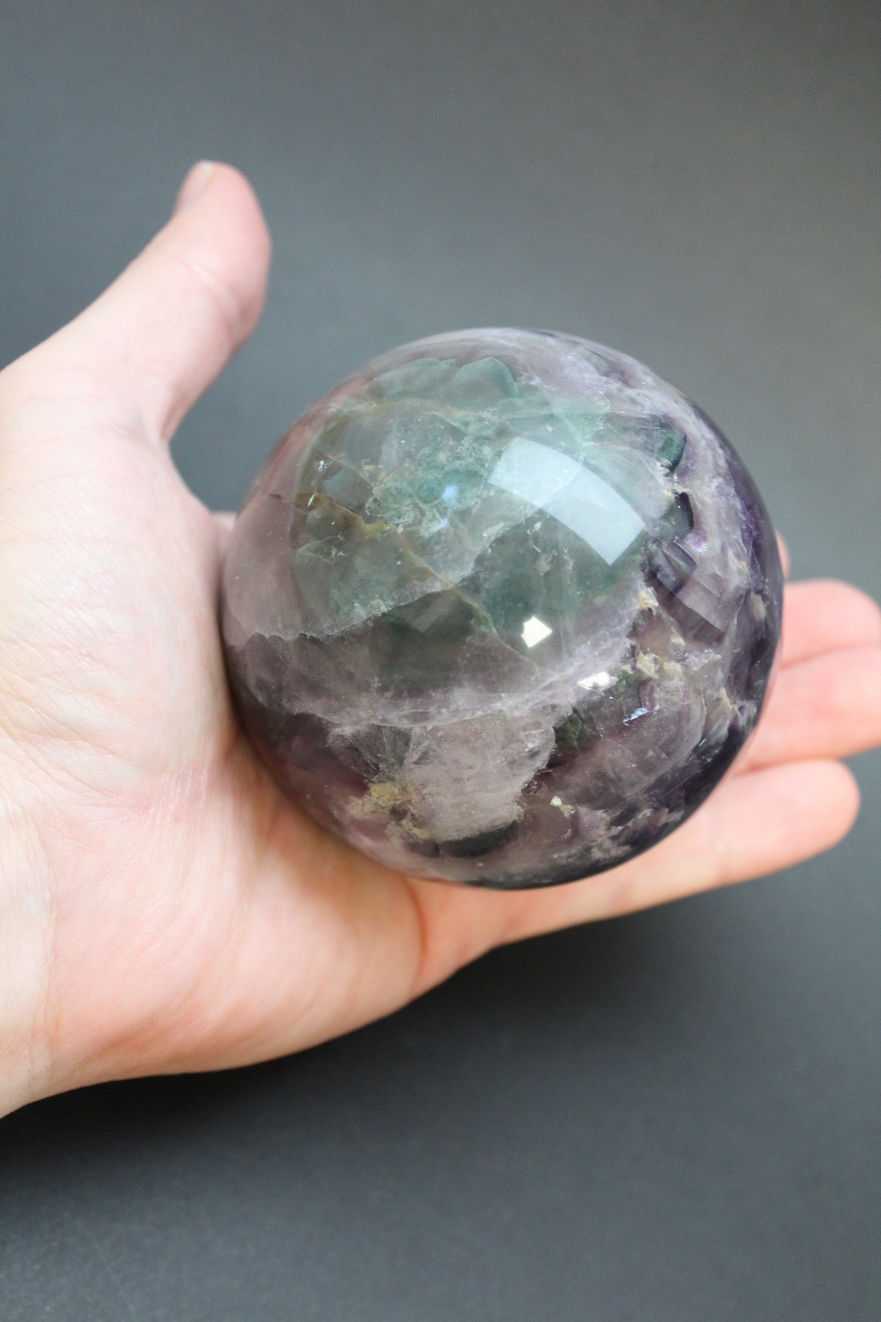 Fluorit Kugle - Nr. 6