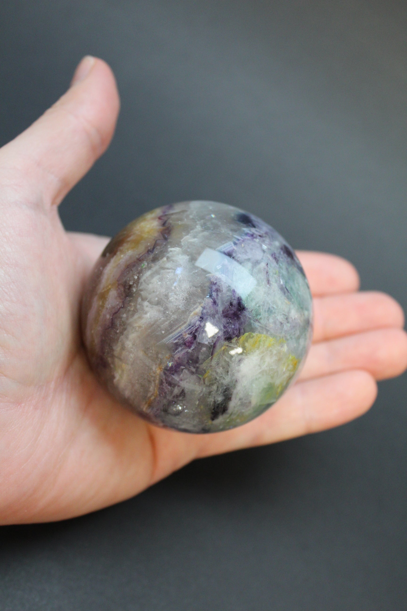 Fluorit Kugle - Nr. 7