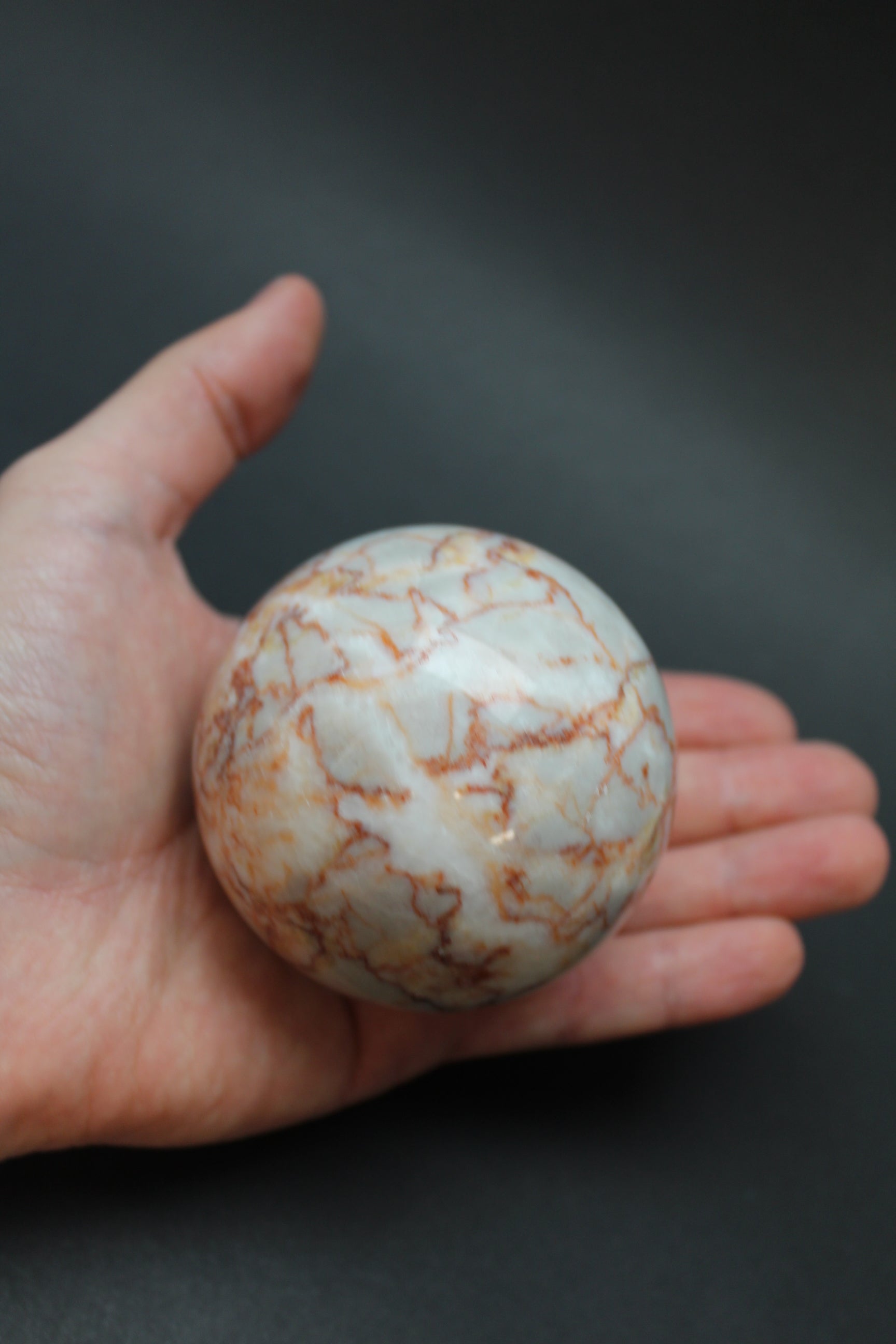 Red Marble Kugle - Nr. 2