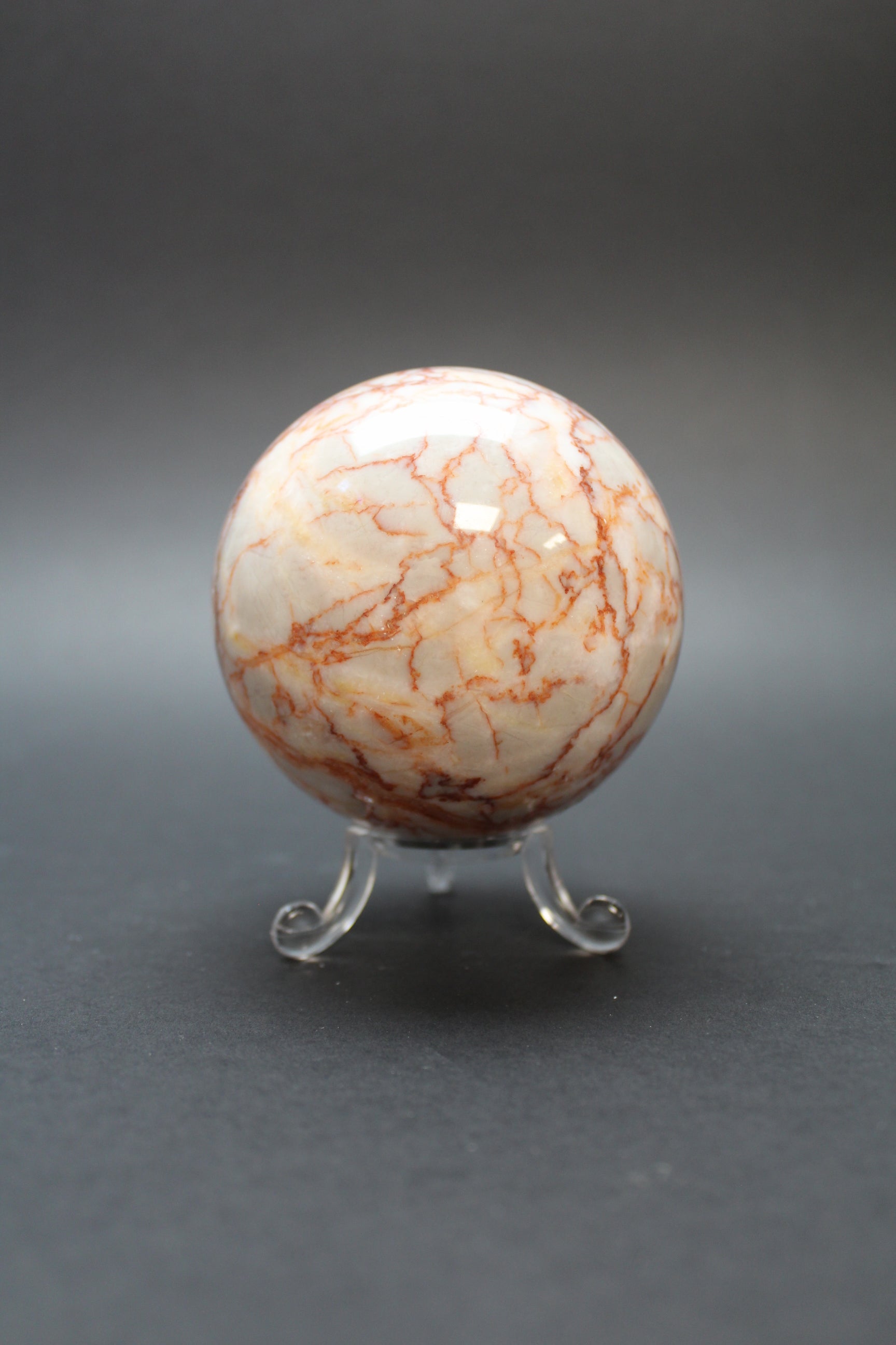 Red Marble Kugle - Nr. 3