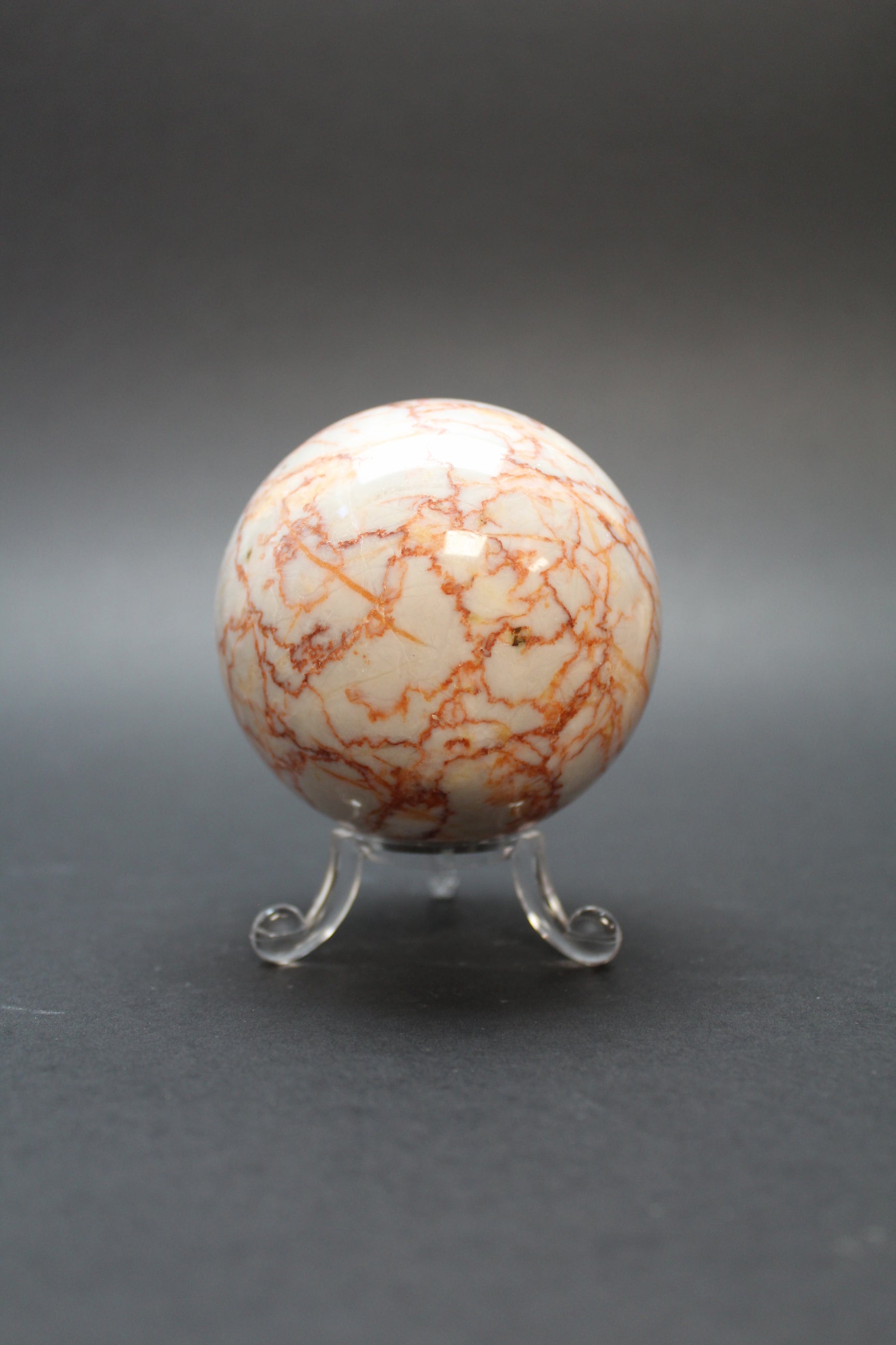 Red Marble Kugle - Nr. 4