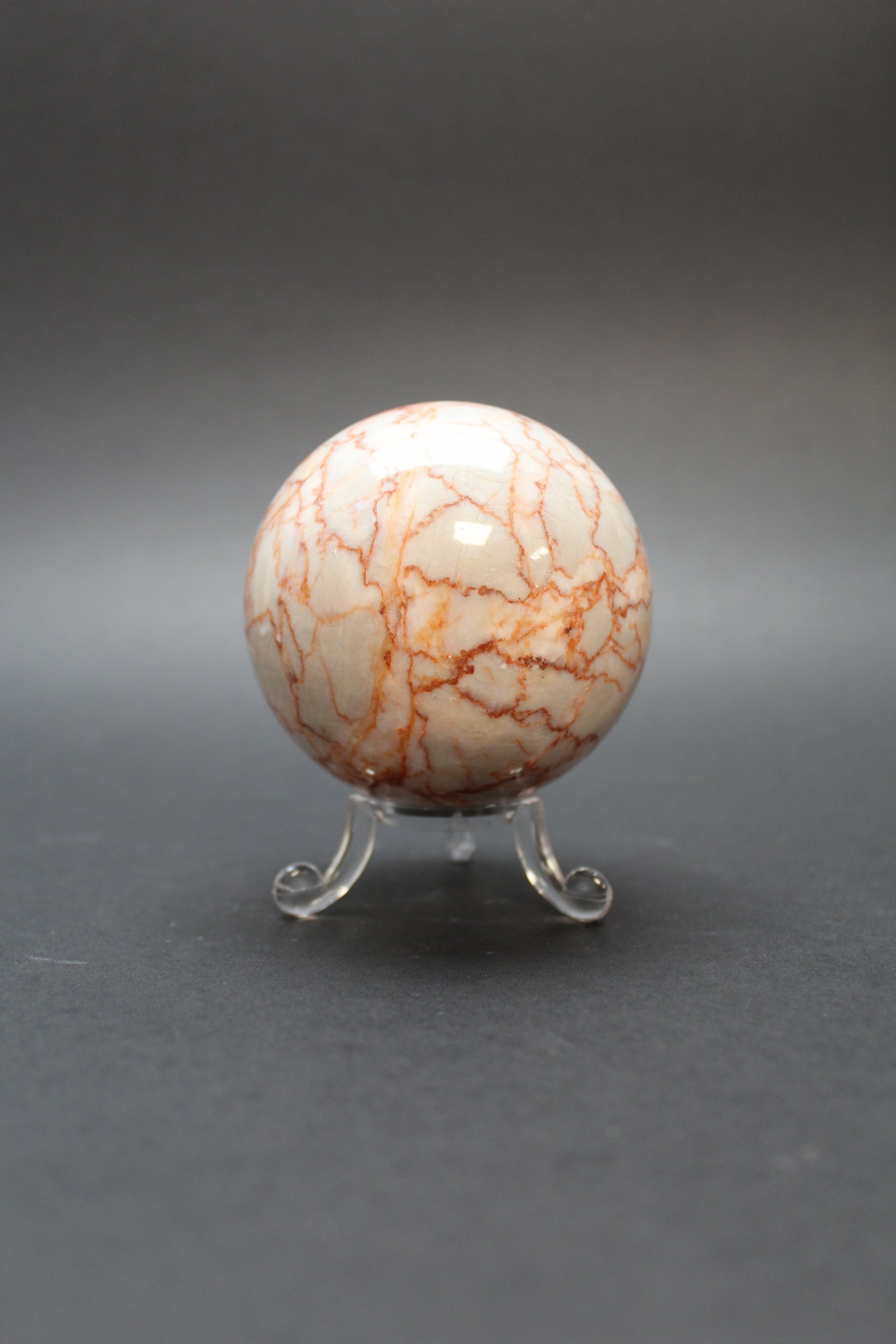 Red Marble Kugle - Nr. 7