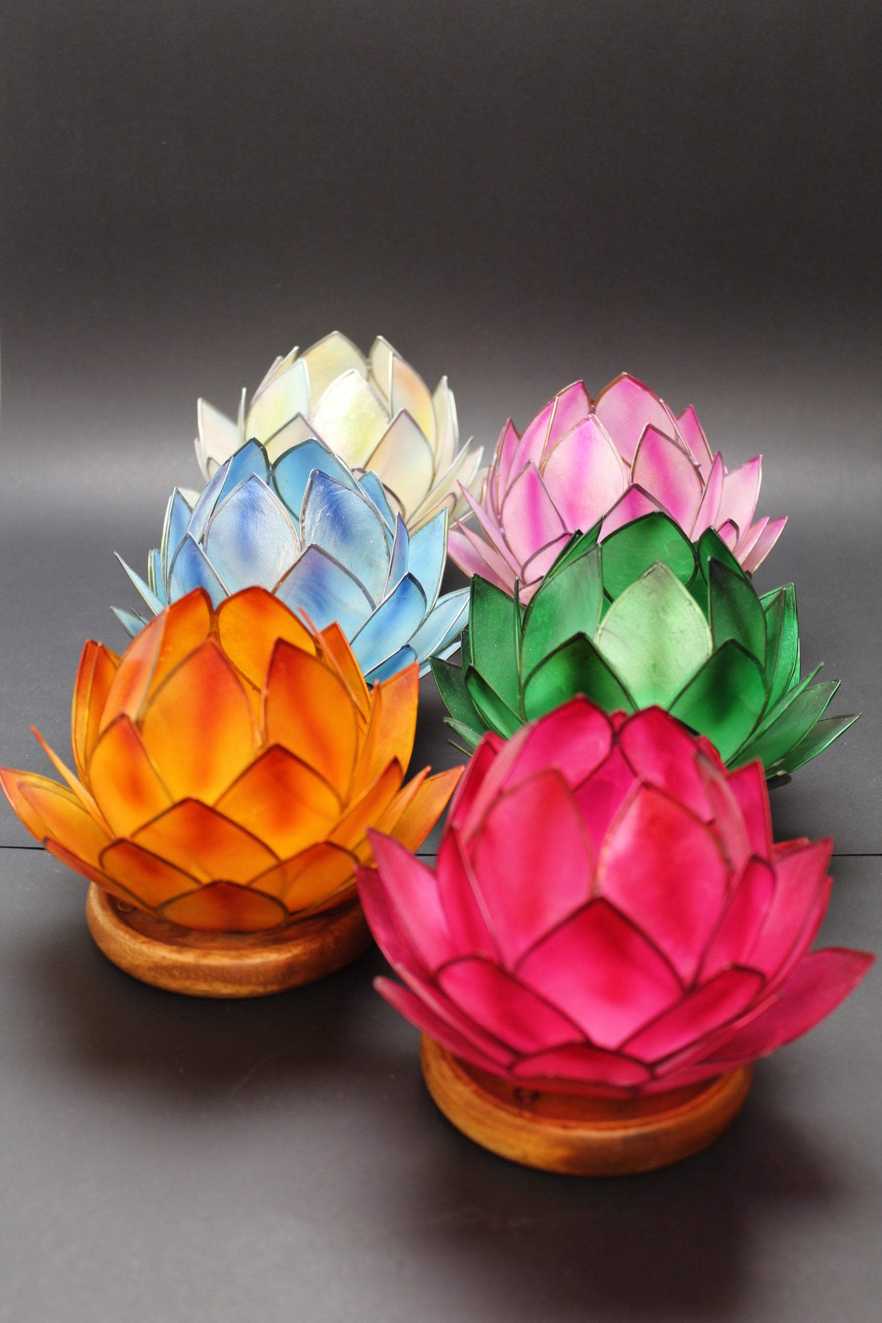 Lotus Fyrfadsstager Wood