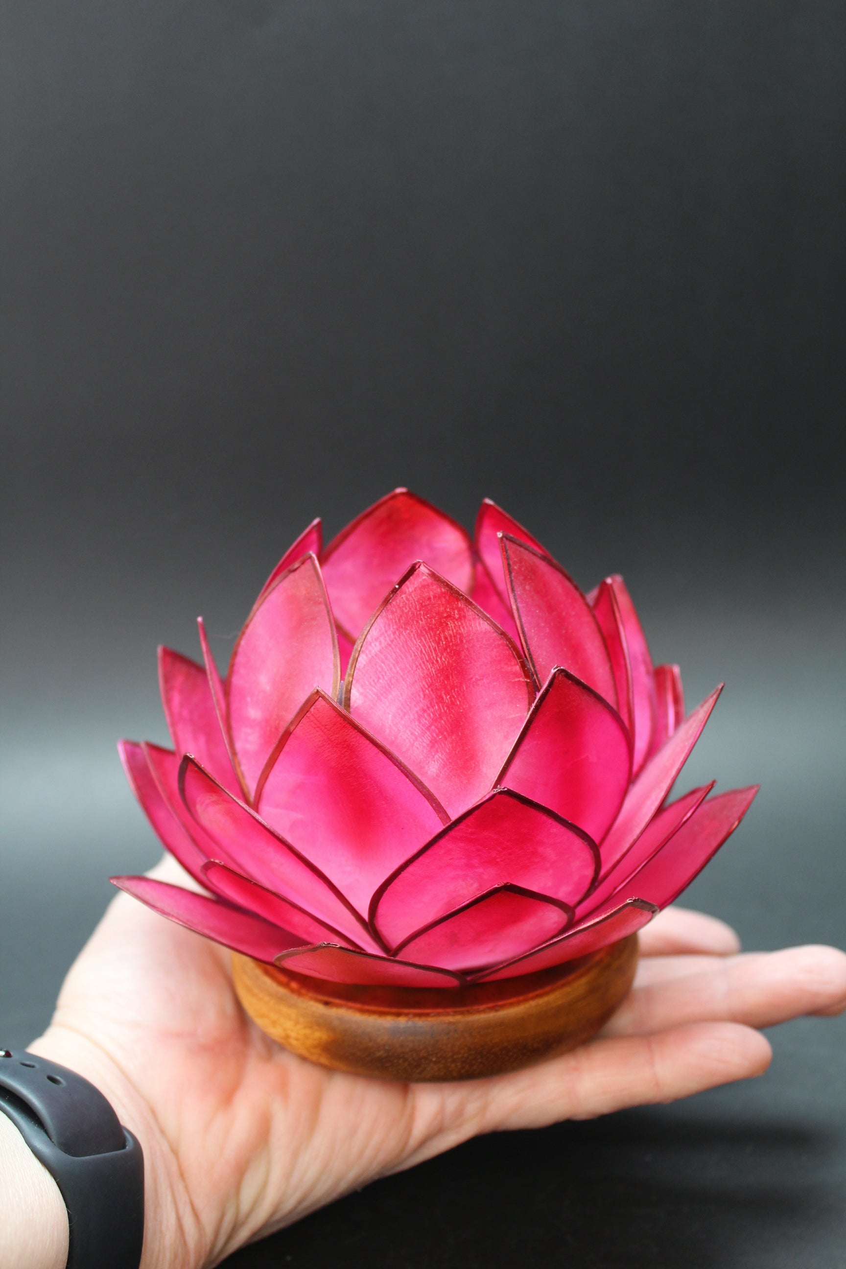 Lotus Fyrfadsstager Wood