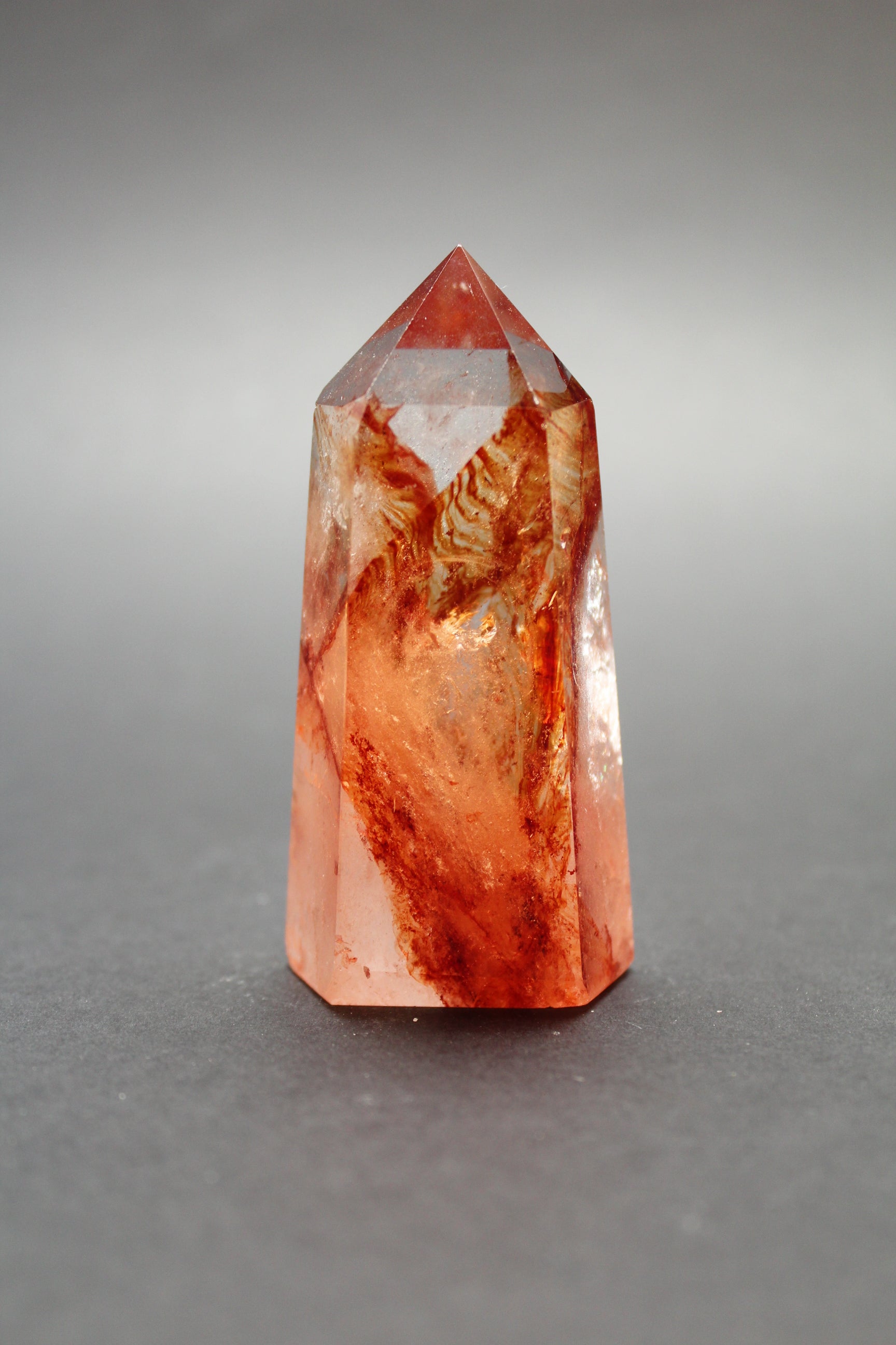 Hæmatit Kvarts Tårn - 9cm (Nr. 2)