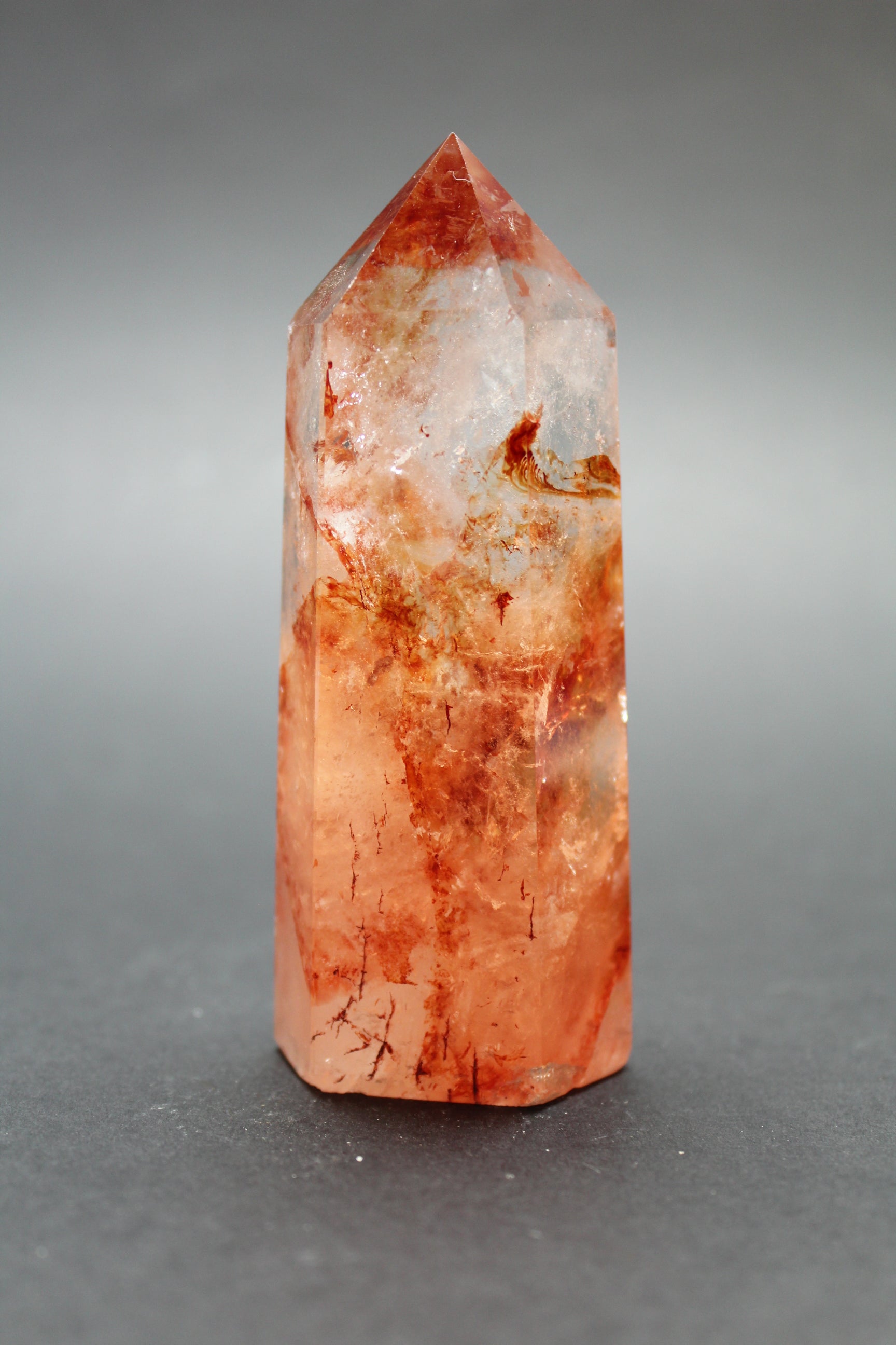 Hæmatit Kvarts Tårn - 7cm (Nr. 3)