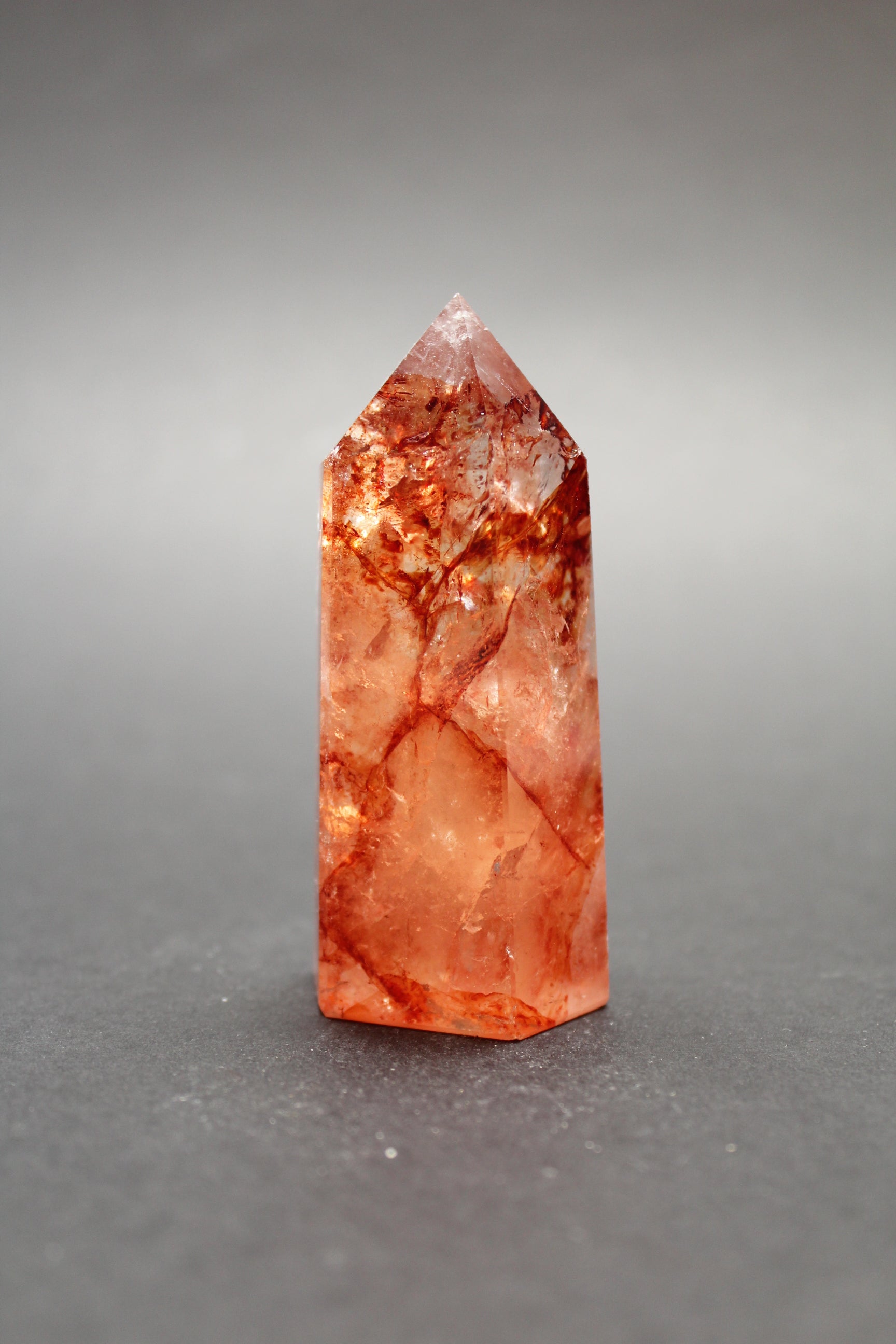 Hæmatit Kvarts Tårn - 9.5cm (Nr. 4)