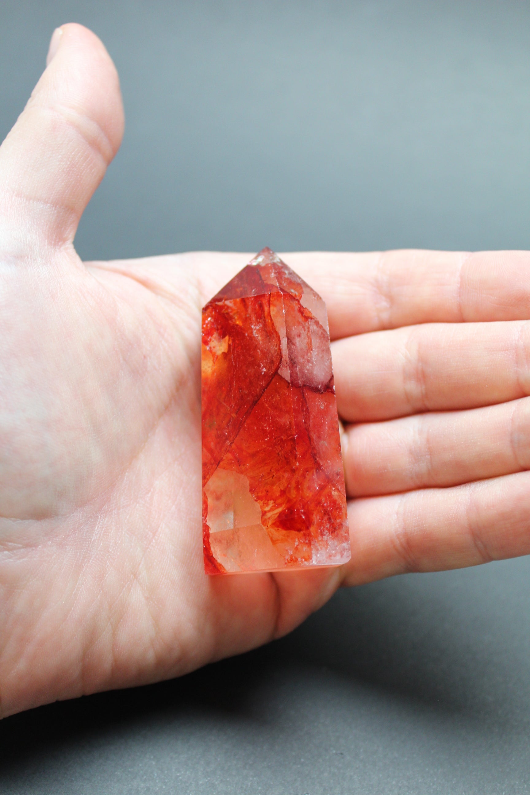 Hæmatit Kvarts Tårn - 7.5cm (Nr. 5)