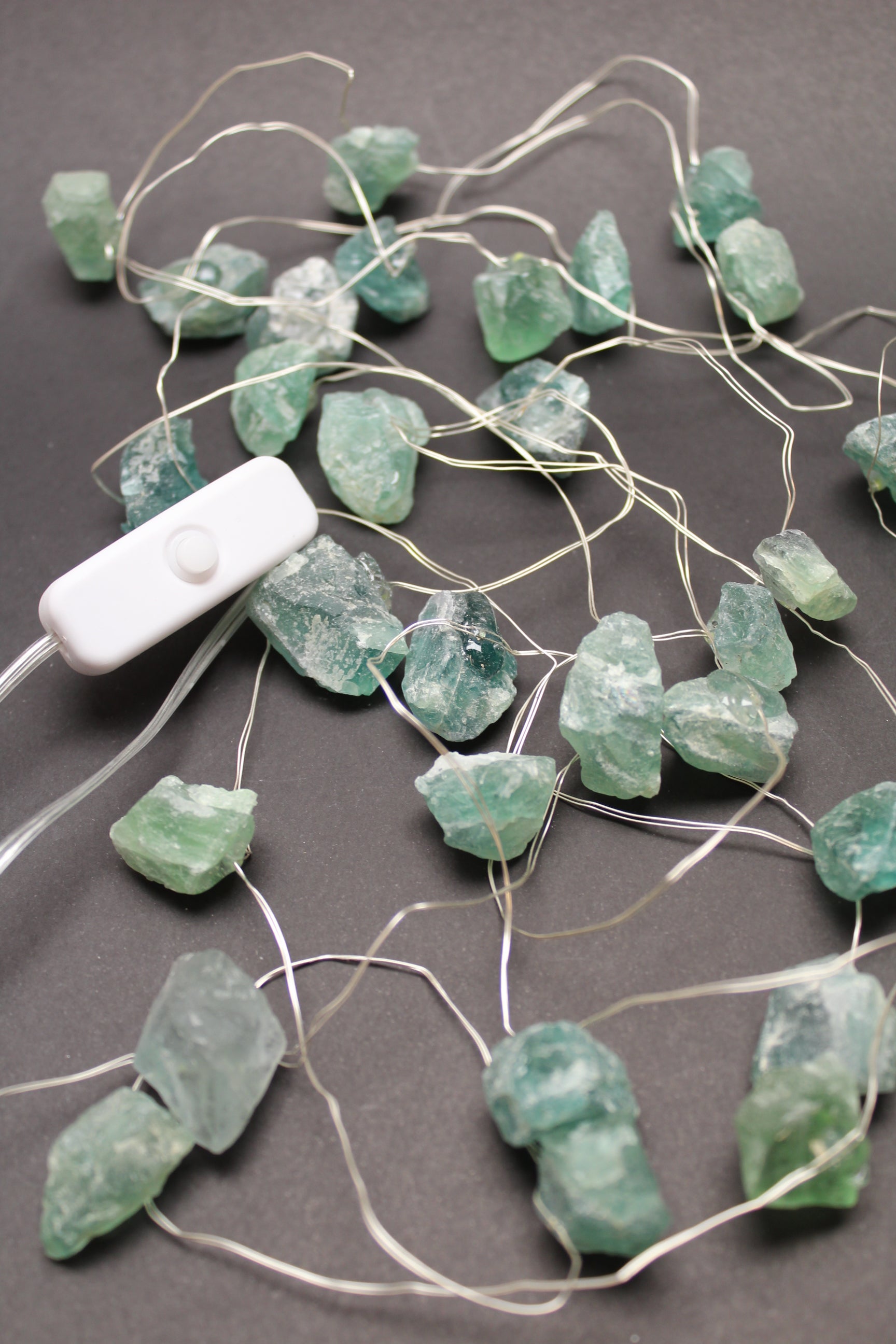 Grøn Fluorit Lyskæde