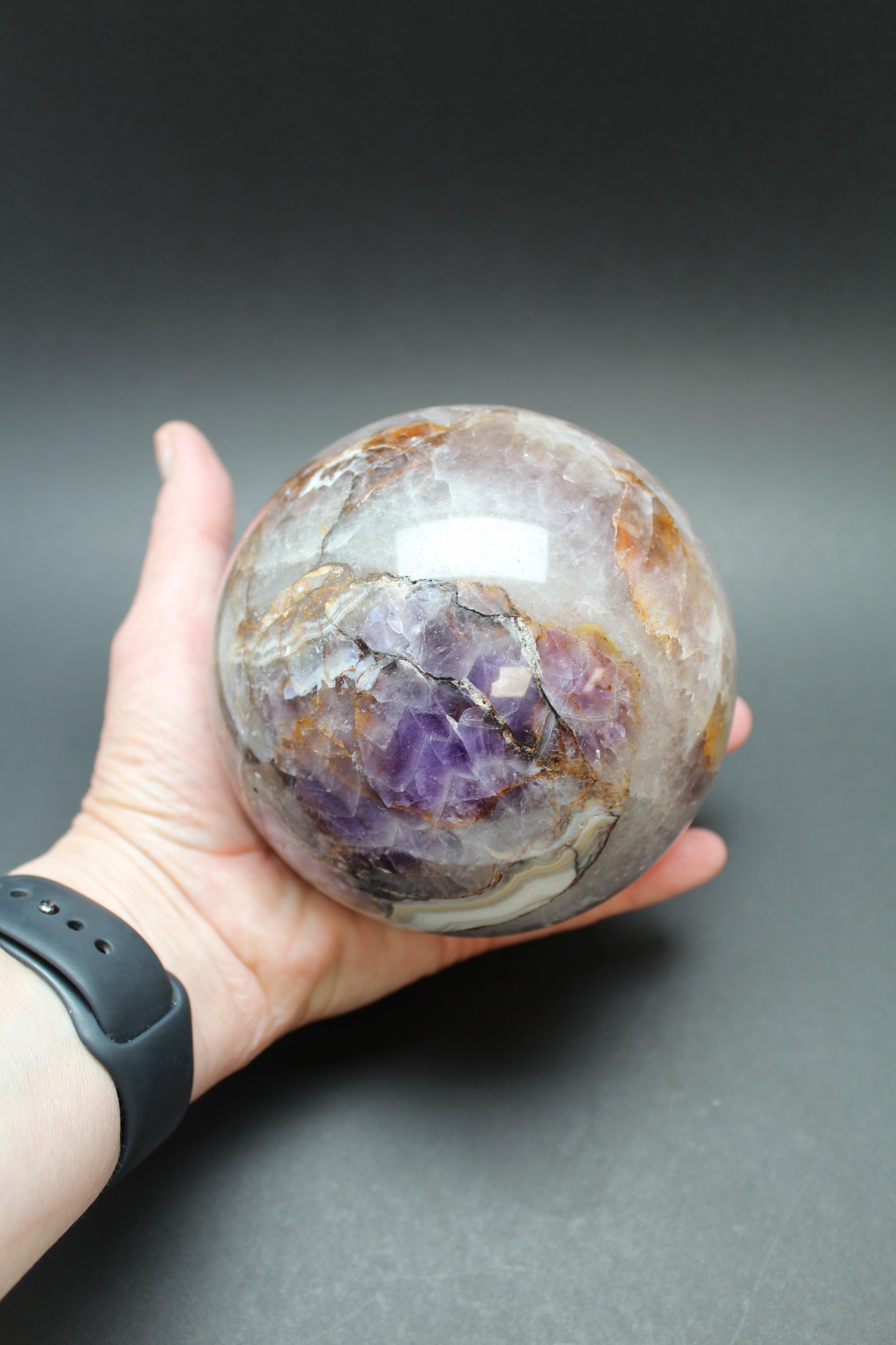 Ametyst Agat Kugle 2 kg