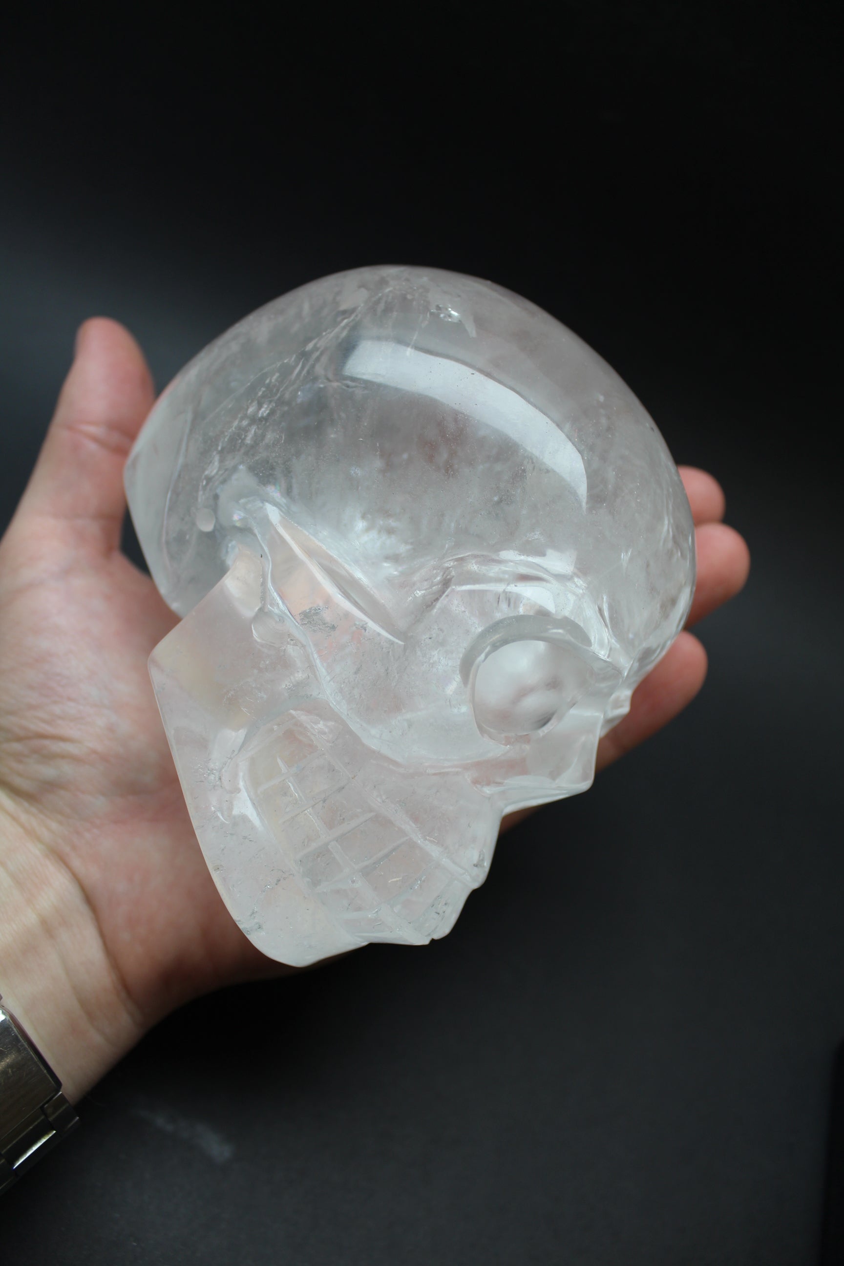 Bjergkrystal Skull Unika - 1.4kg