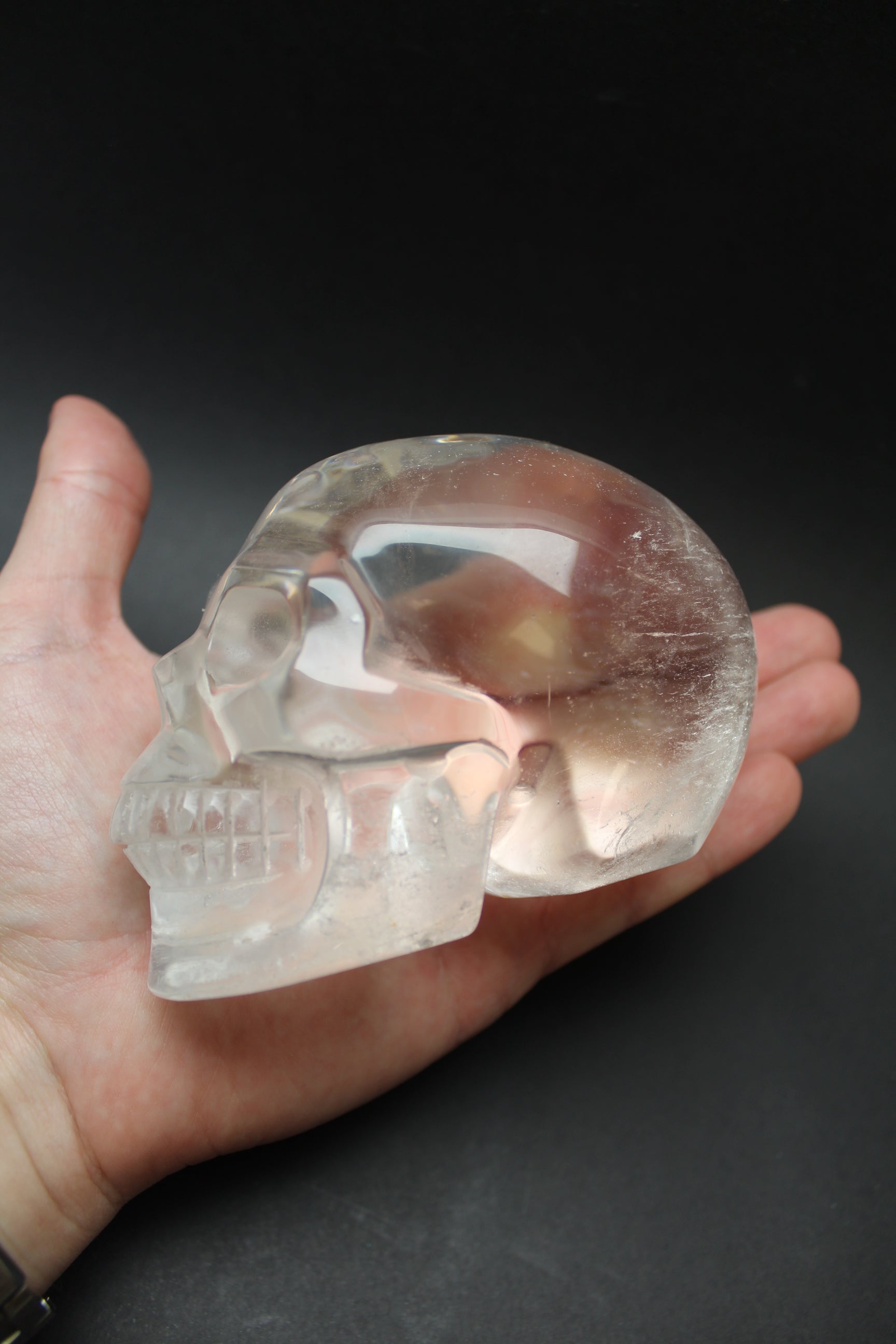 Bjergkrystal Skull Unika - A-kvalitet - 850g