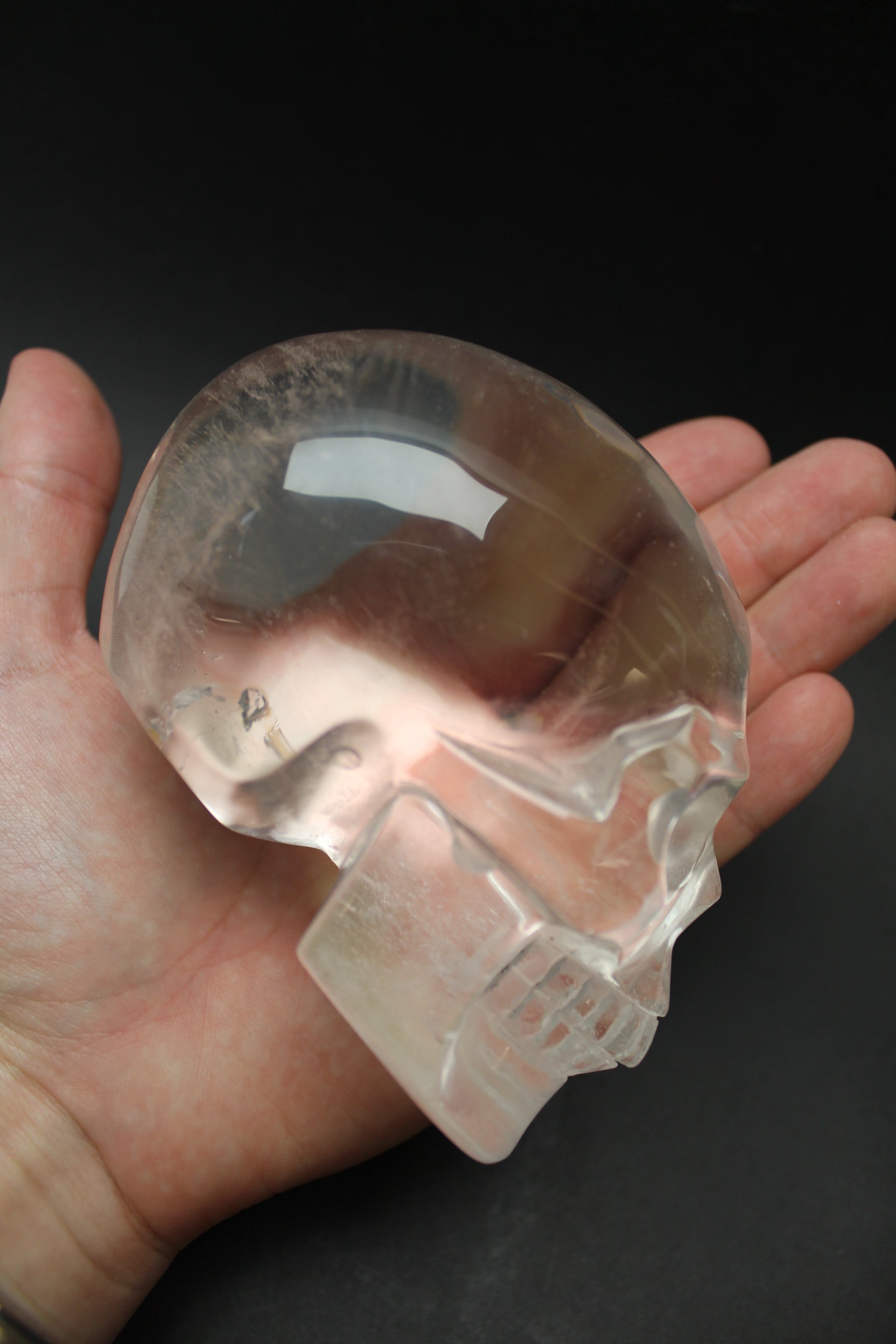 Bjergkrystal Skull Unika - A-kvalitet - 850g