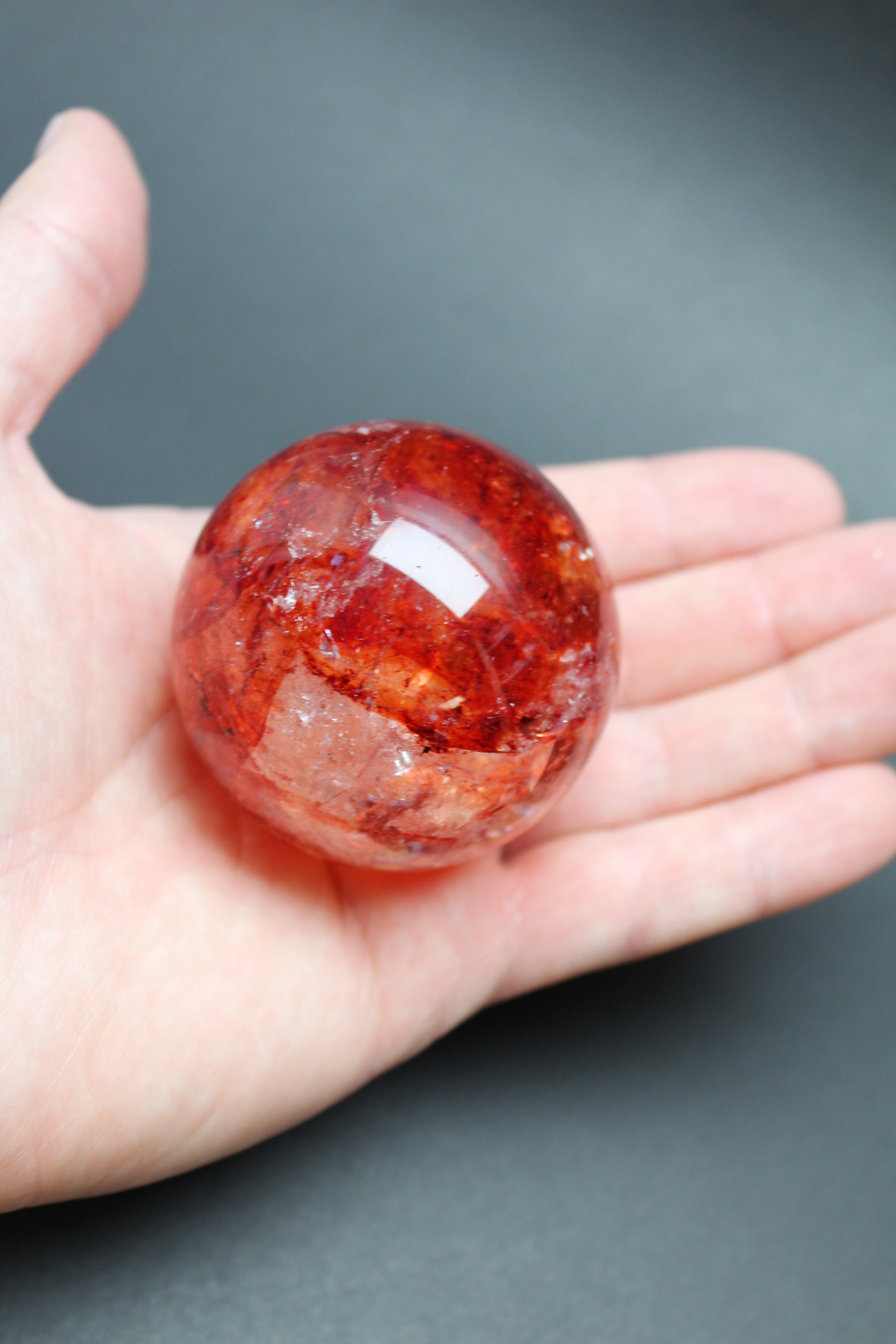 Hæmatit Kvarts Kugle - Nr. 8