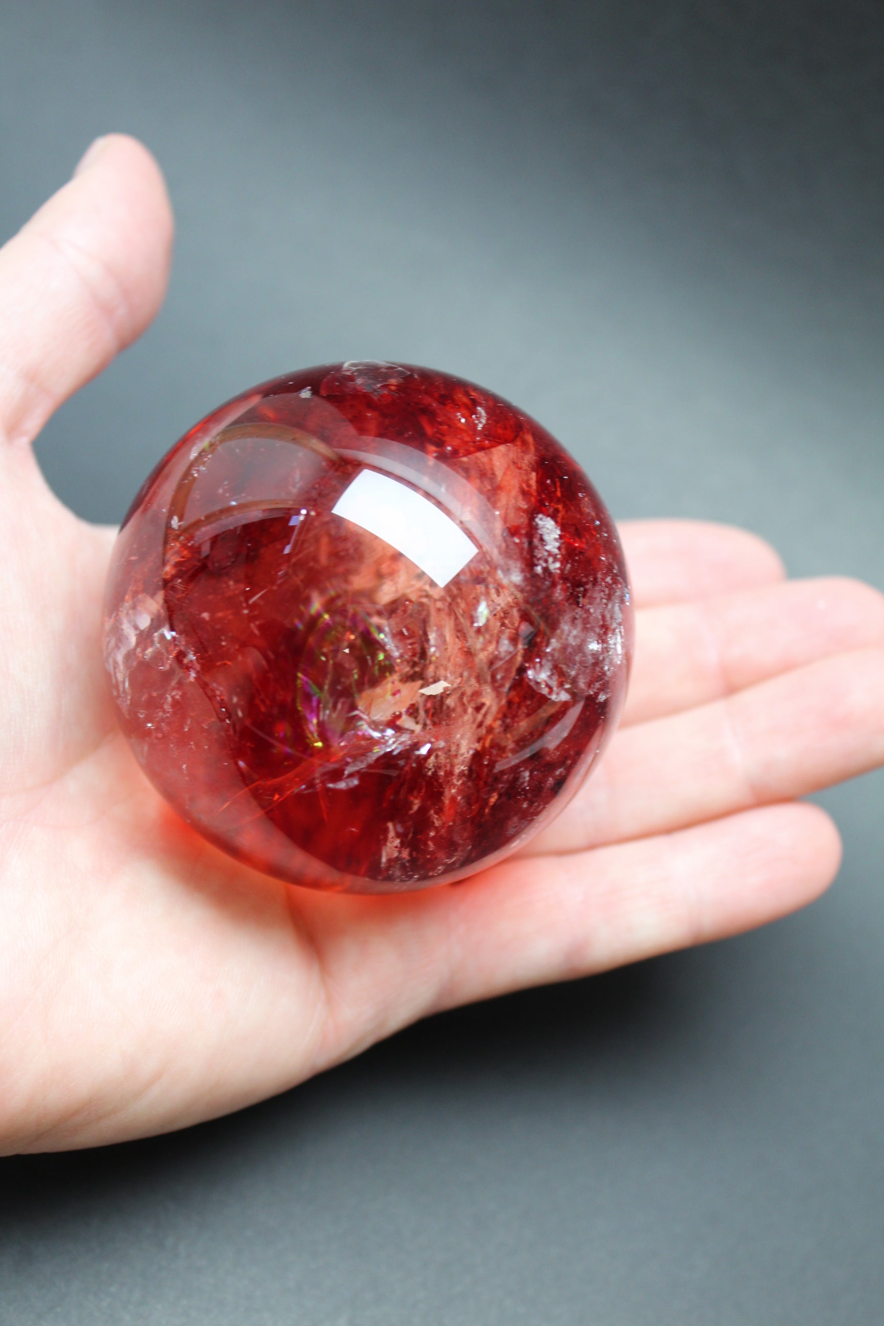 Hæmatit Kvarts Kugle - Nr. 9