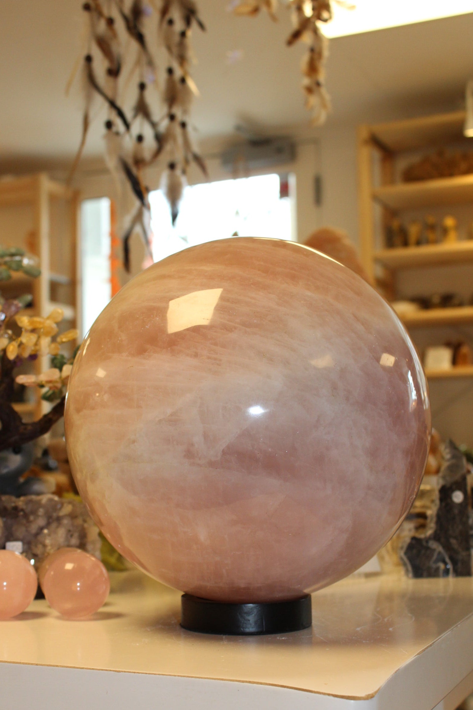 Rosakvarts Kugle - XXL - 21kg