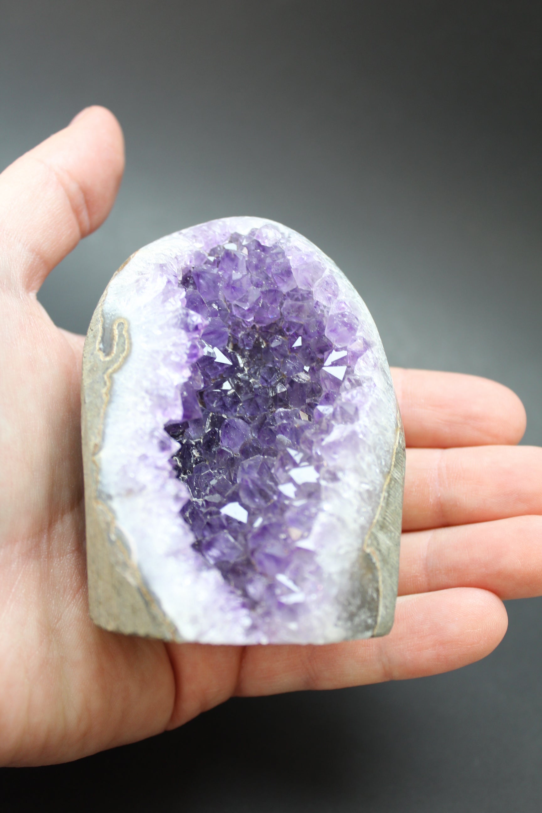 Ametyst Klynge - stående 9cm (Nr. 2)