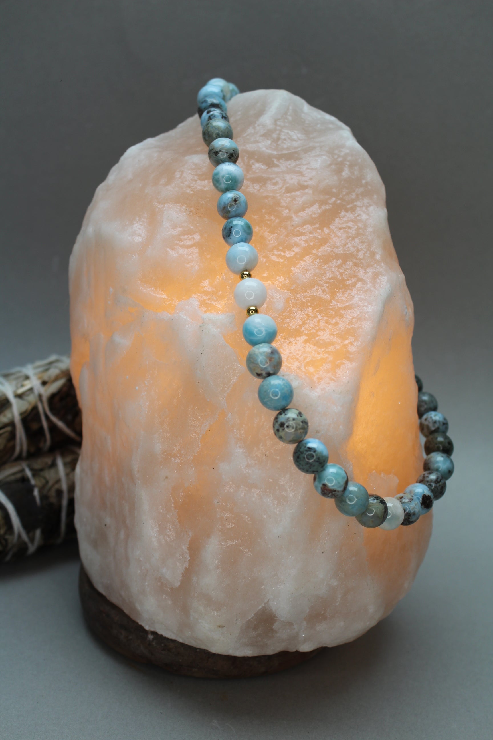 Larimar Halskæde 44-46 cm