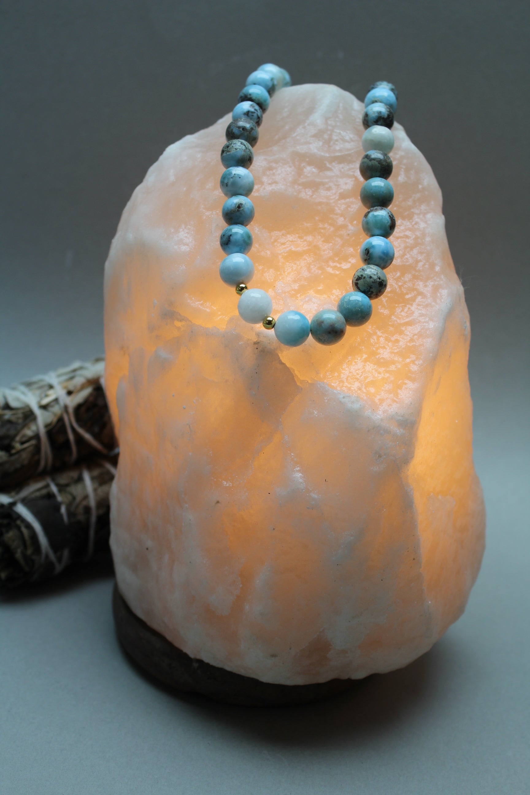 Larimar Halskæde 44-46 cm