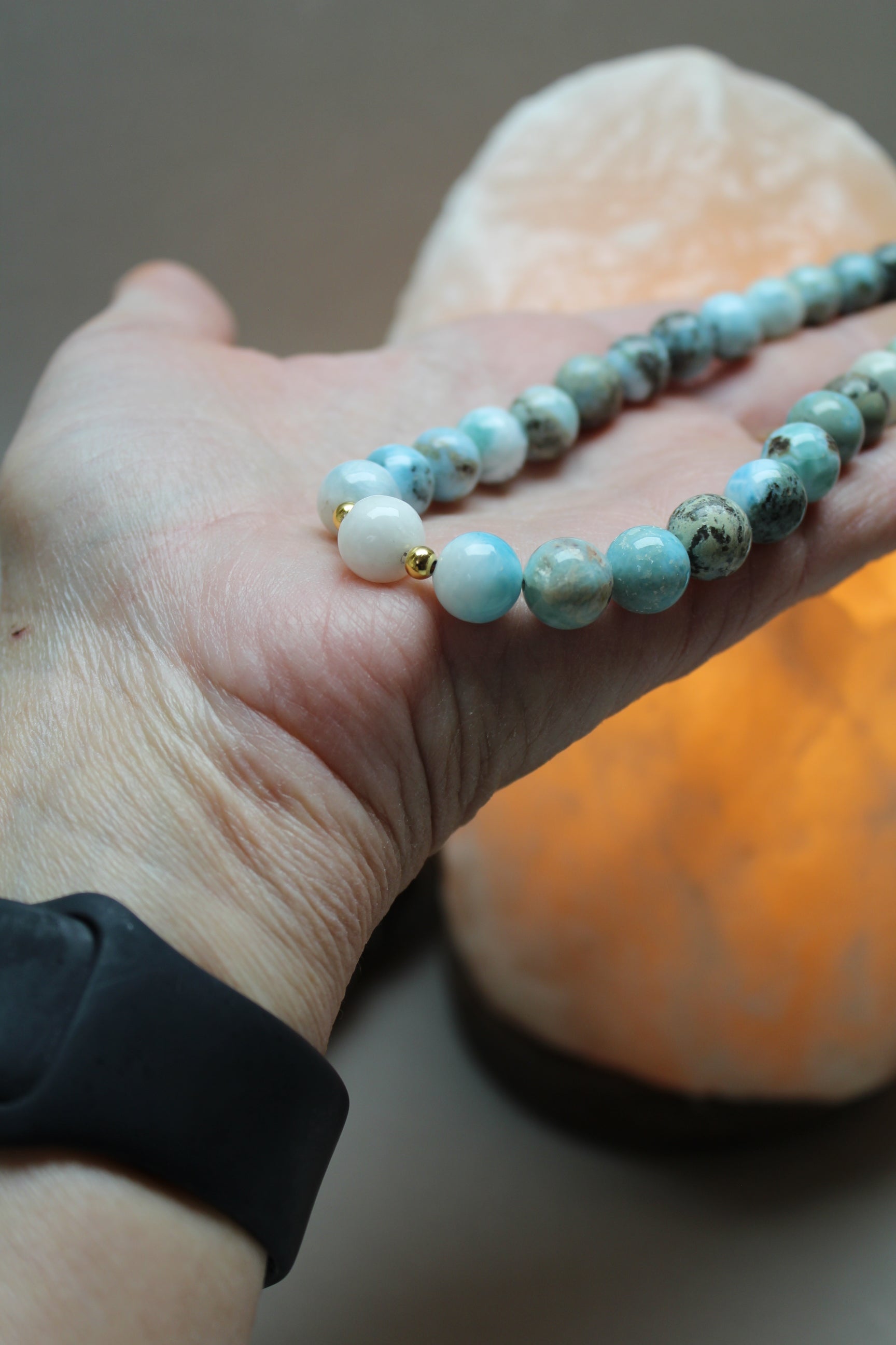 Larimar Halskæde 44-46 cm