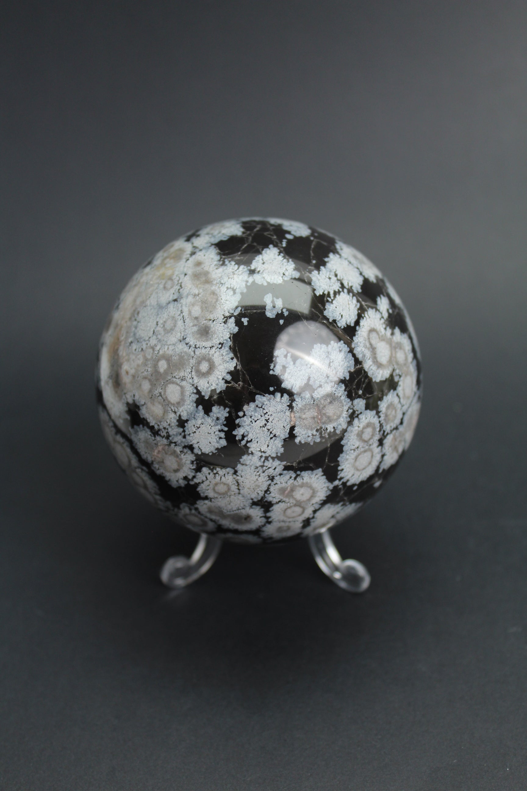 Snefnug Obsidian Kugle