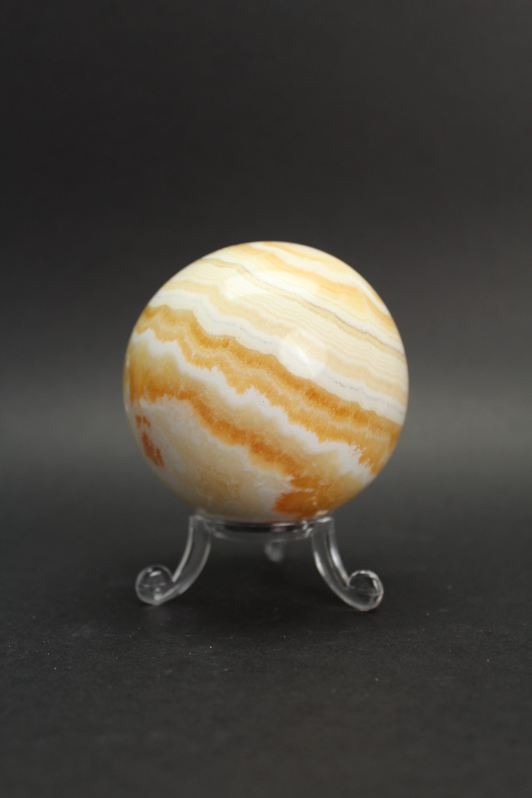 Orange Calcit Kugle - Nr. 8