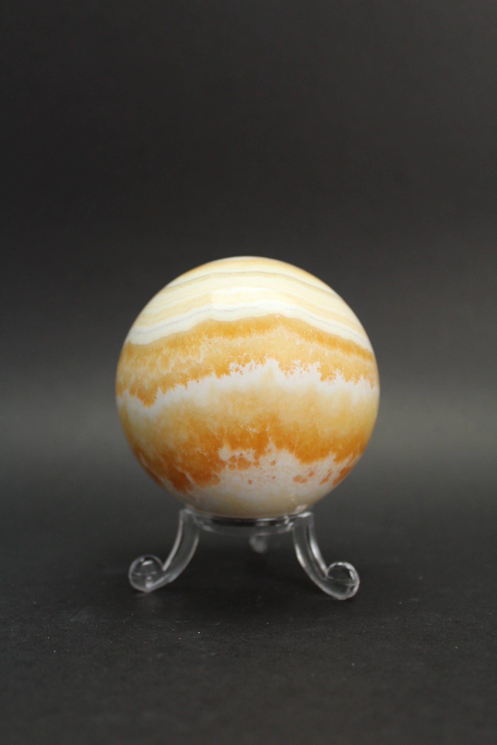 Orange Calcit Kugle - Nr. 8