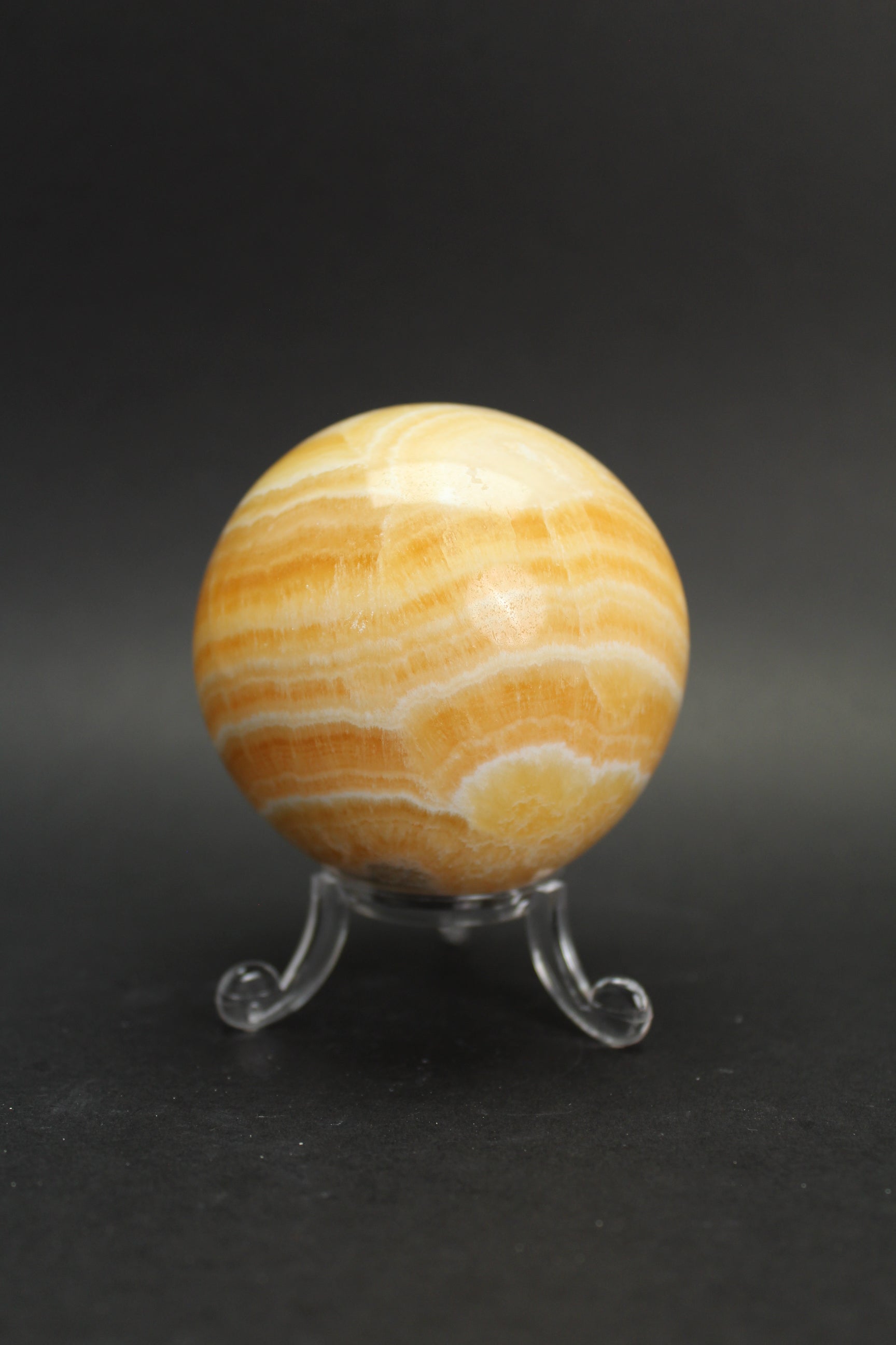 Orange Calcit Kugle - Nr. 9