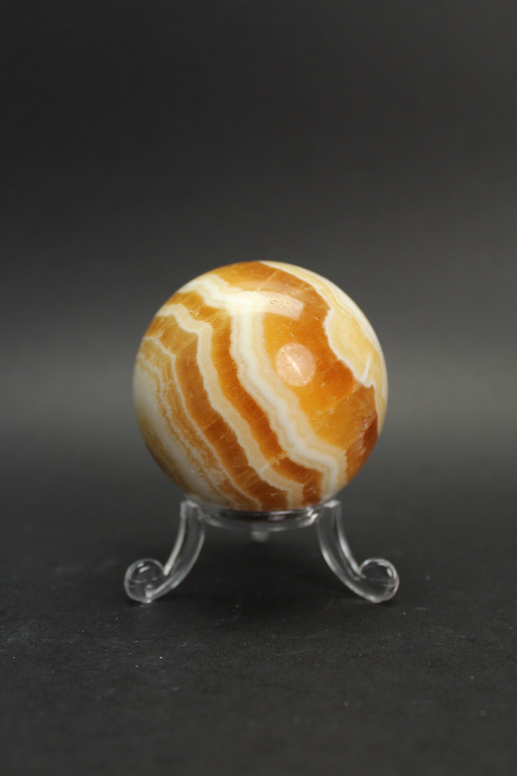 Orange Calcit Kugle - Nr. 10