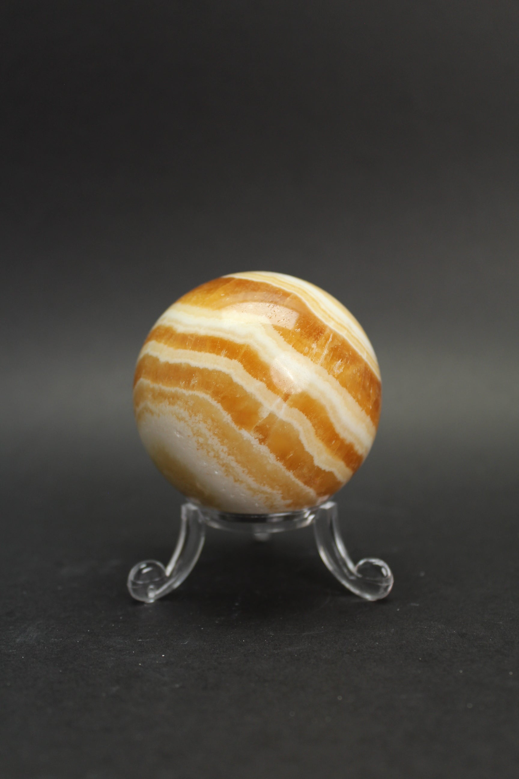 Orange Calcit Kugle - Nr. 10