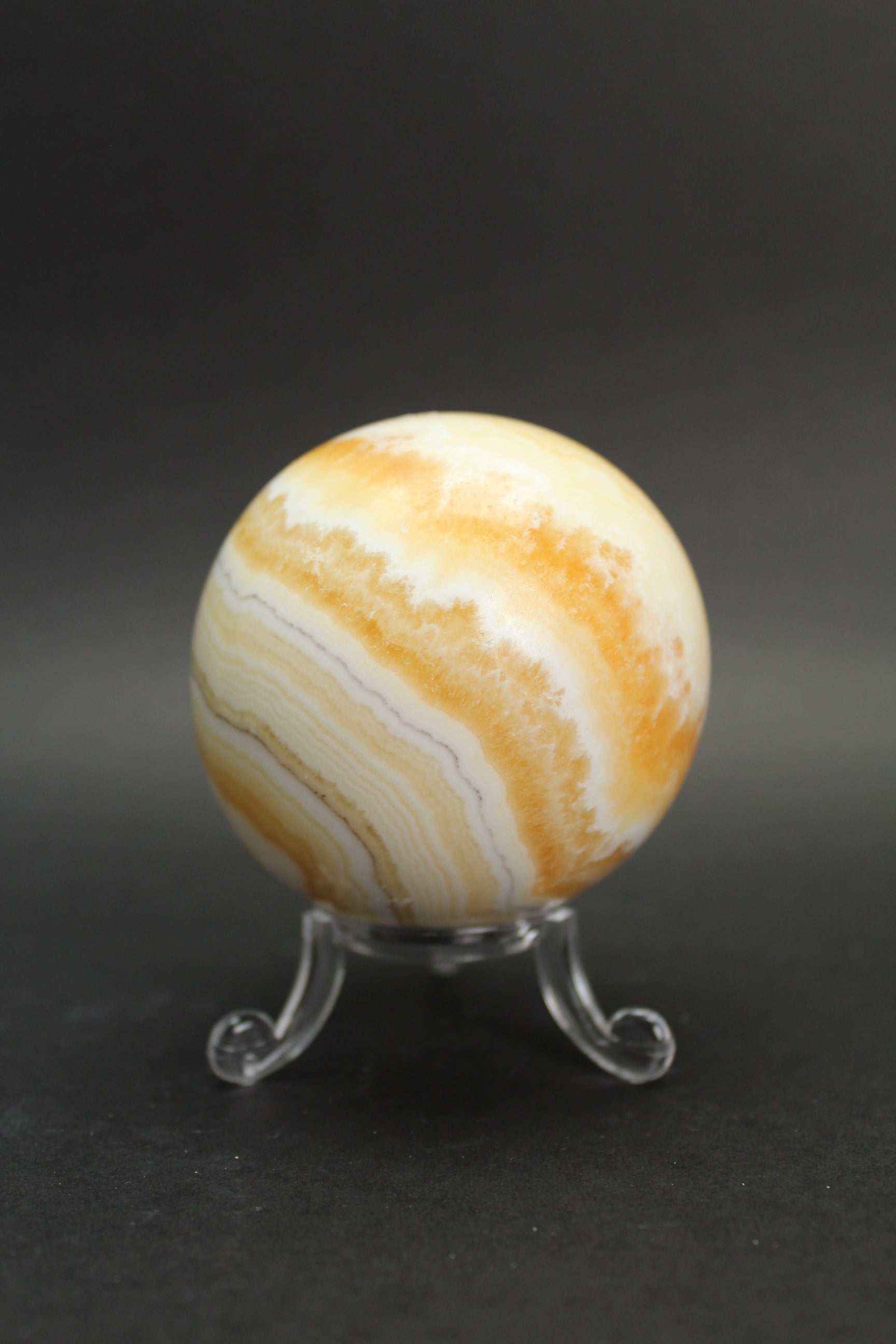 Orange Calcit Kugle - Nr. 11