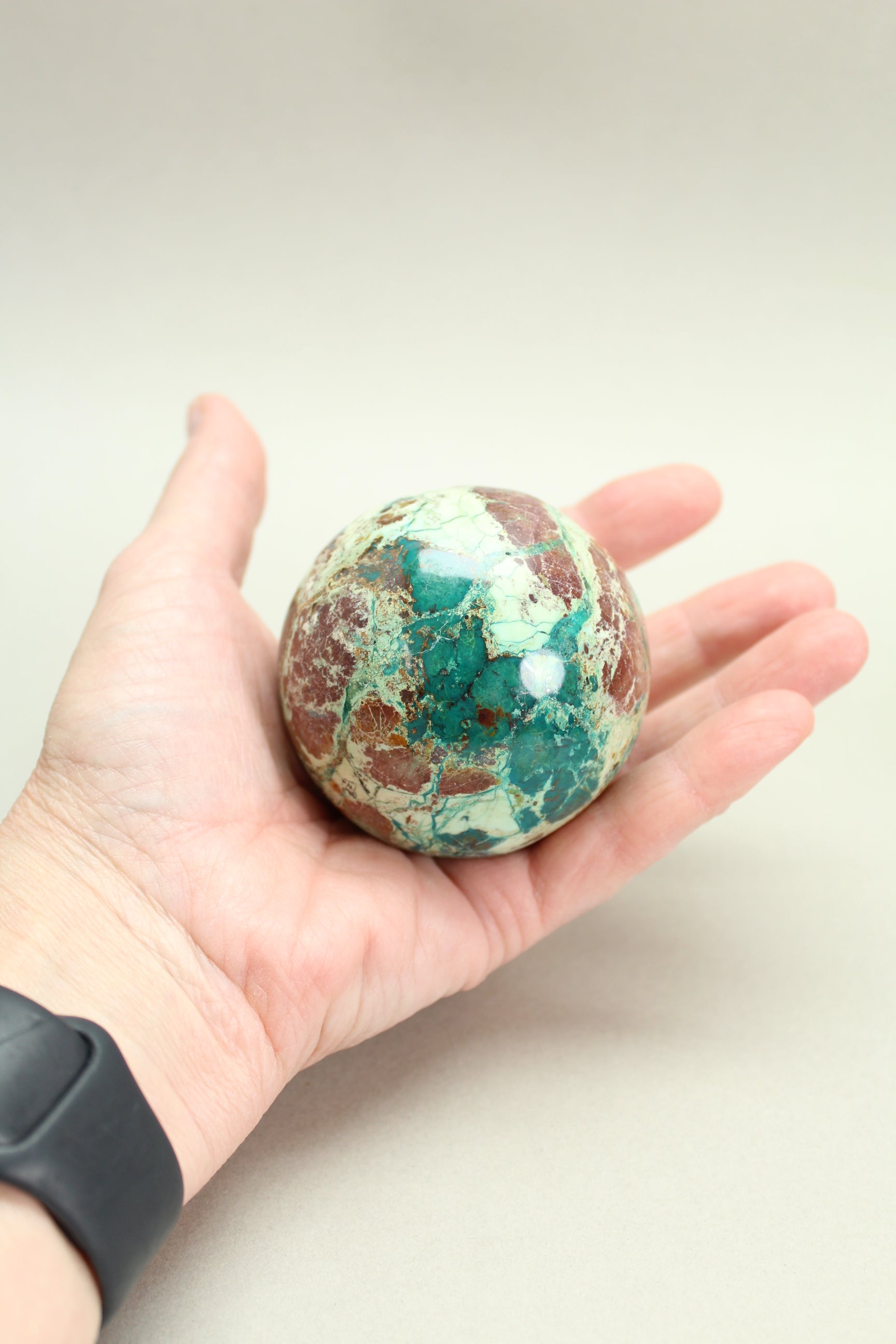 Chrysocolla kugle