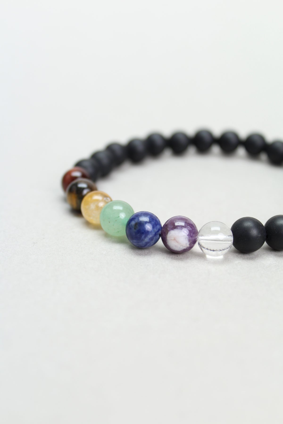 Chakra Armbånd Mat Onyx
