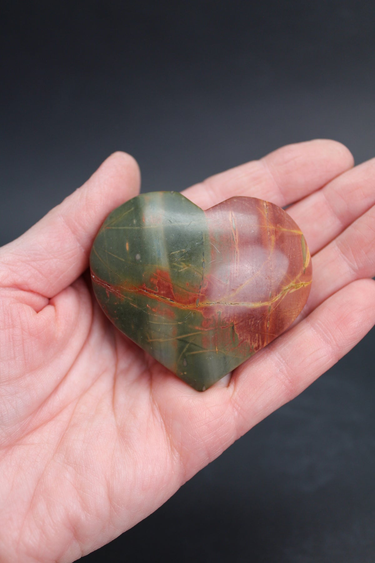 Creek Jasper Hjerte – UNIKA