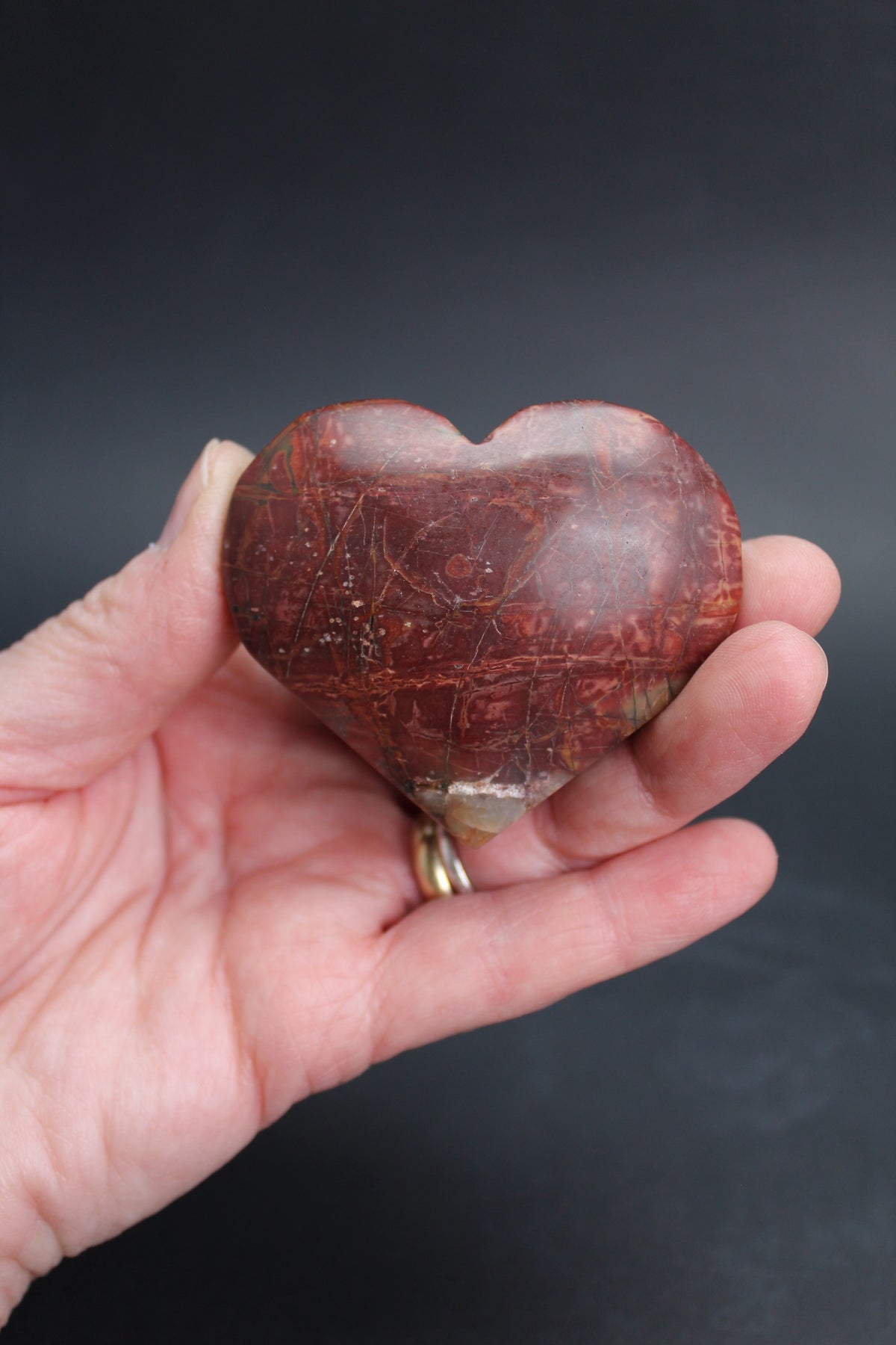 Creek Jasper Hjerte – UNIKA