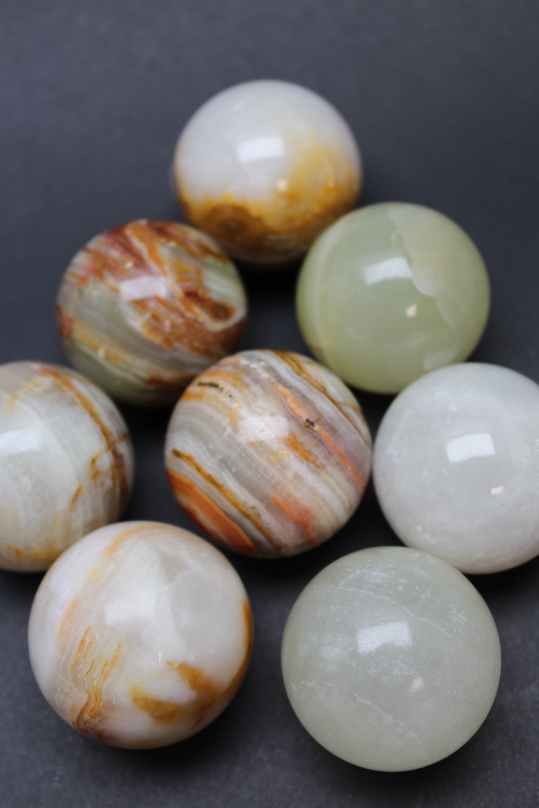 Onyx Marmor krystalkugler