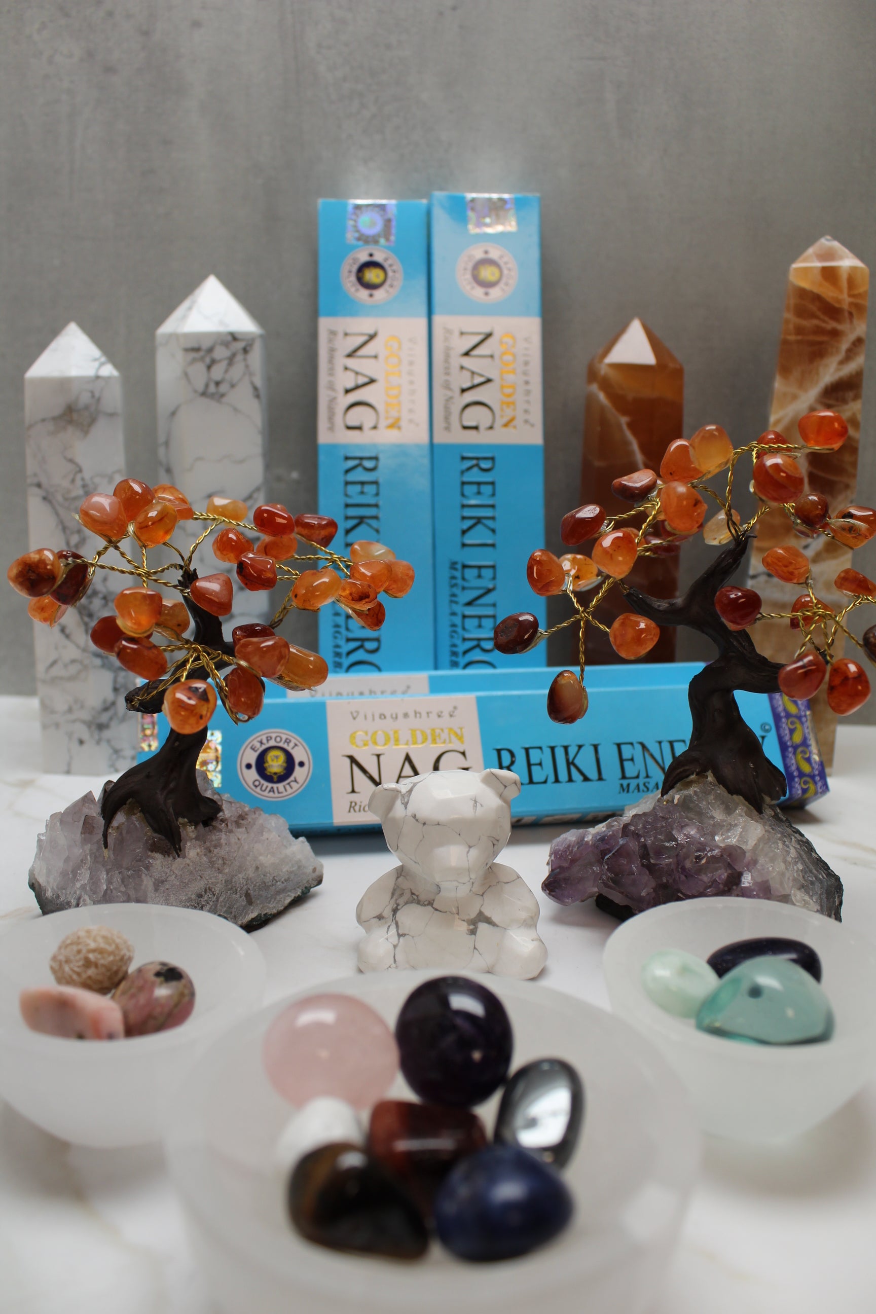 Krystaller kodet specielt med intention og energi