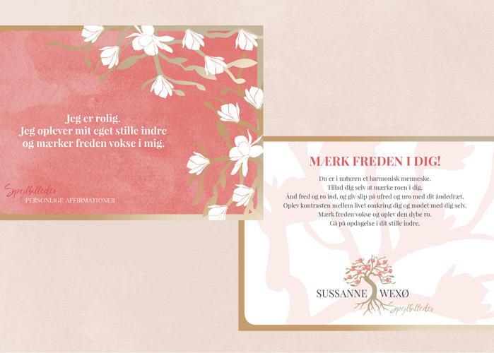 SPEJLBILLEDER & PERSONLIGE AFFIRMATIONSKORT af Sussanne Wexø