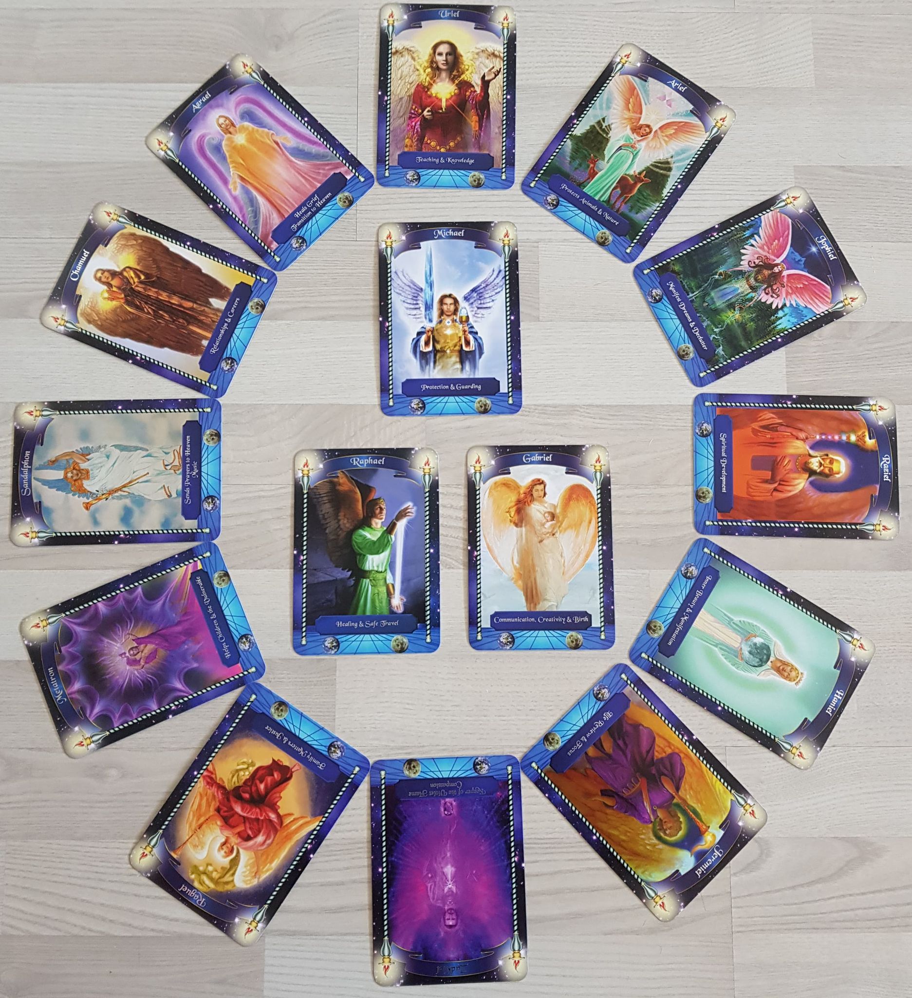 De 15 Ærkeengle - Kort