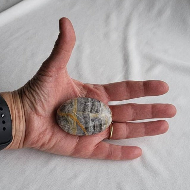 Calcit Grå Palmstone