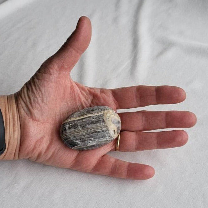 Calcit Grå Palmstone