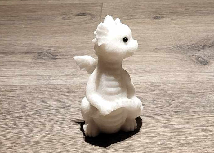 Drage Hvid Jade 20 cm FØDSELSDAGSTILBUD