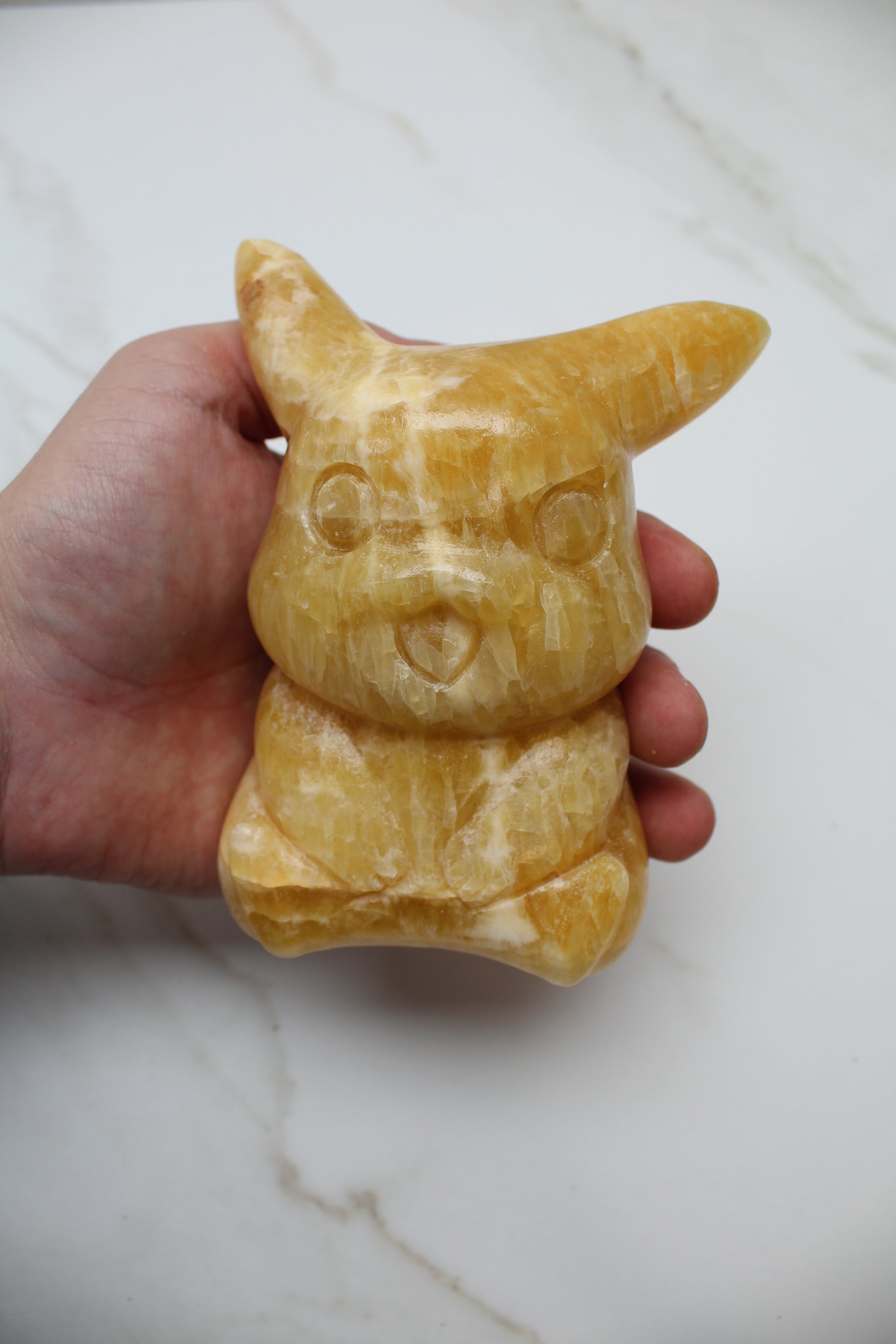 Pikachu Pokemon Krystal - Orange Calcit - 742g