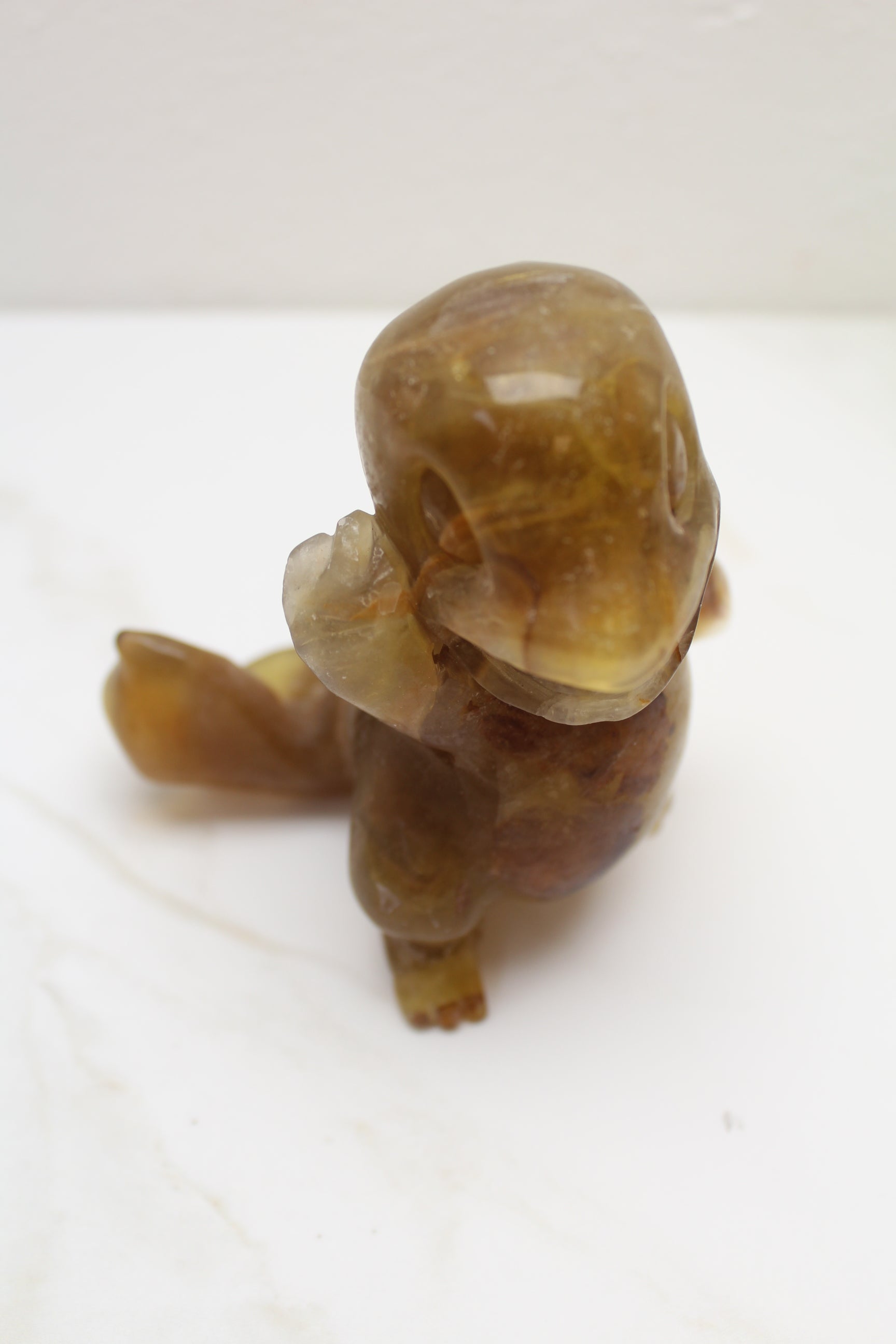 Charmander Pokemon Krystal - Gul Fluorit - 547g