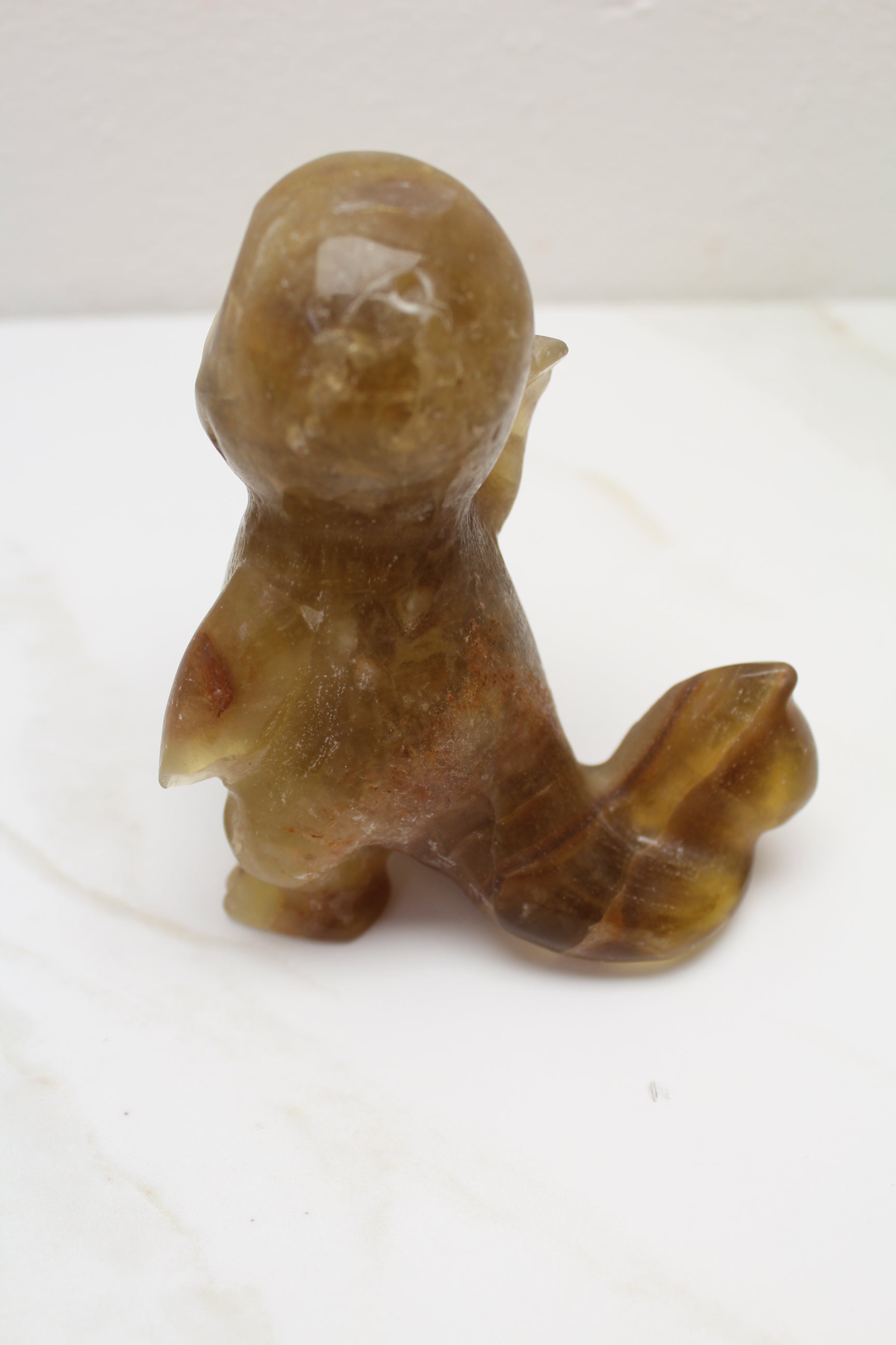 Charmander Pokemon Krystal - Gul Fluorit - 547g