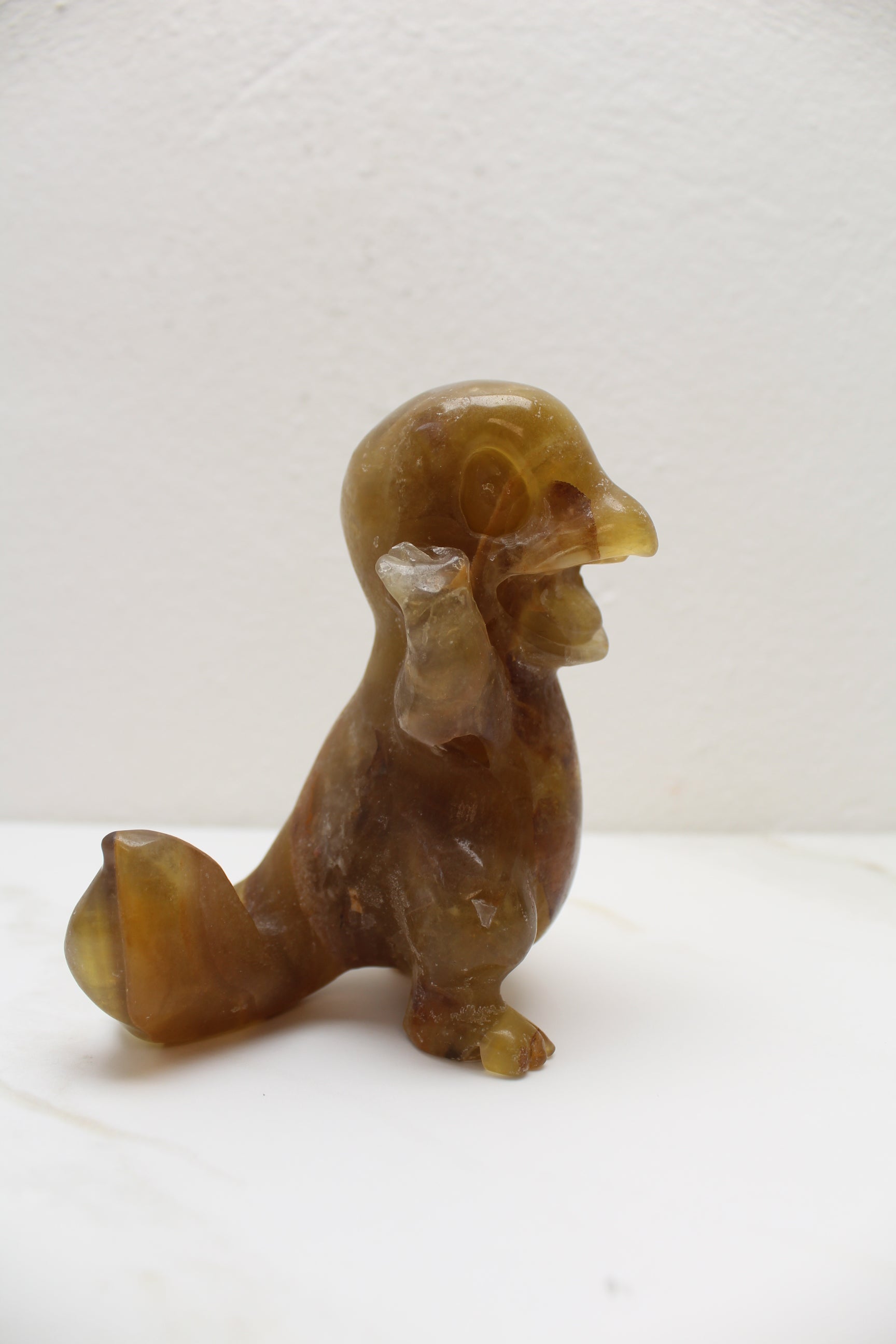 Charmander Pokemon Krystal - Gul Fluorit - 547g