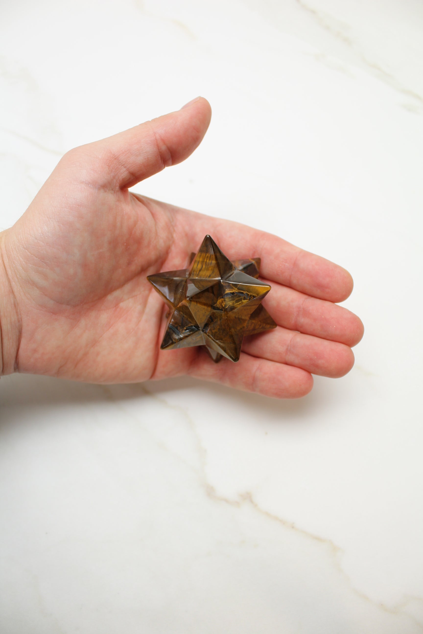 Merkaba stjerne - Tigerøje - 102g