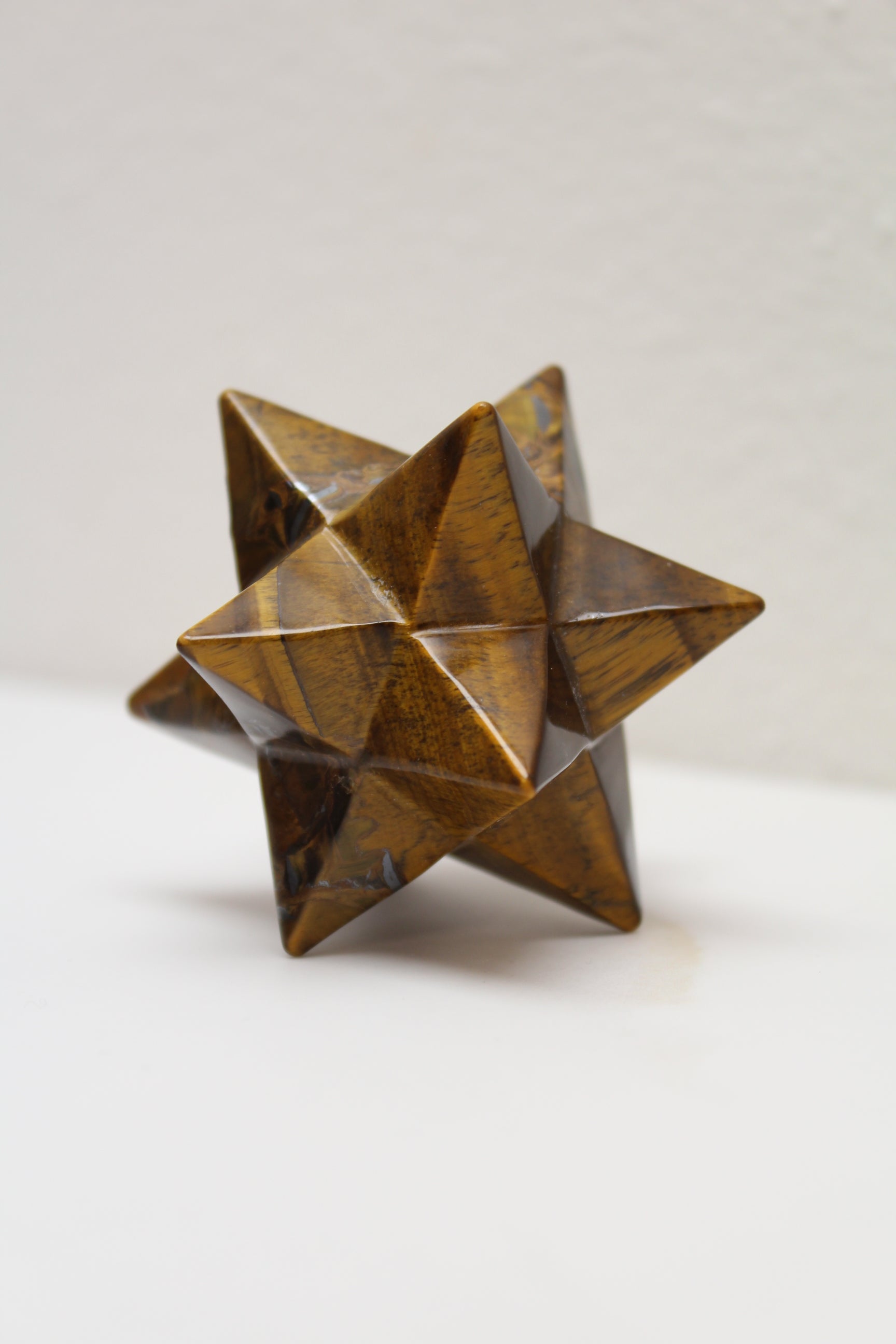 Merkaba stjerne - Tigerøje - 102g